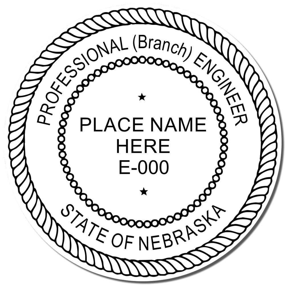 Nebraska Engineer Stamp Self-Inking - Professional Engineer (PE) Stamp for Nebraska, Ideal for The Nebraska Professional Engineer, Size 1-3/4, PE Stamp Nebraska, Nebraska NE Engineer Stamp - Image 4
