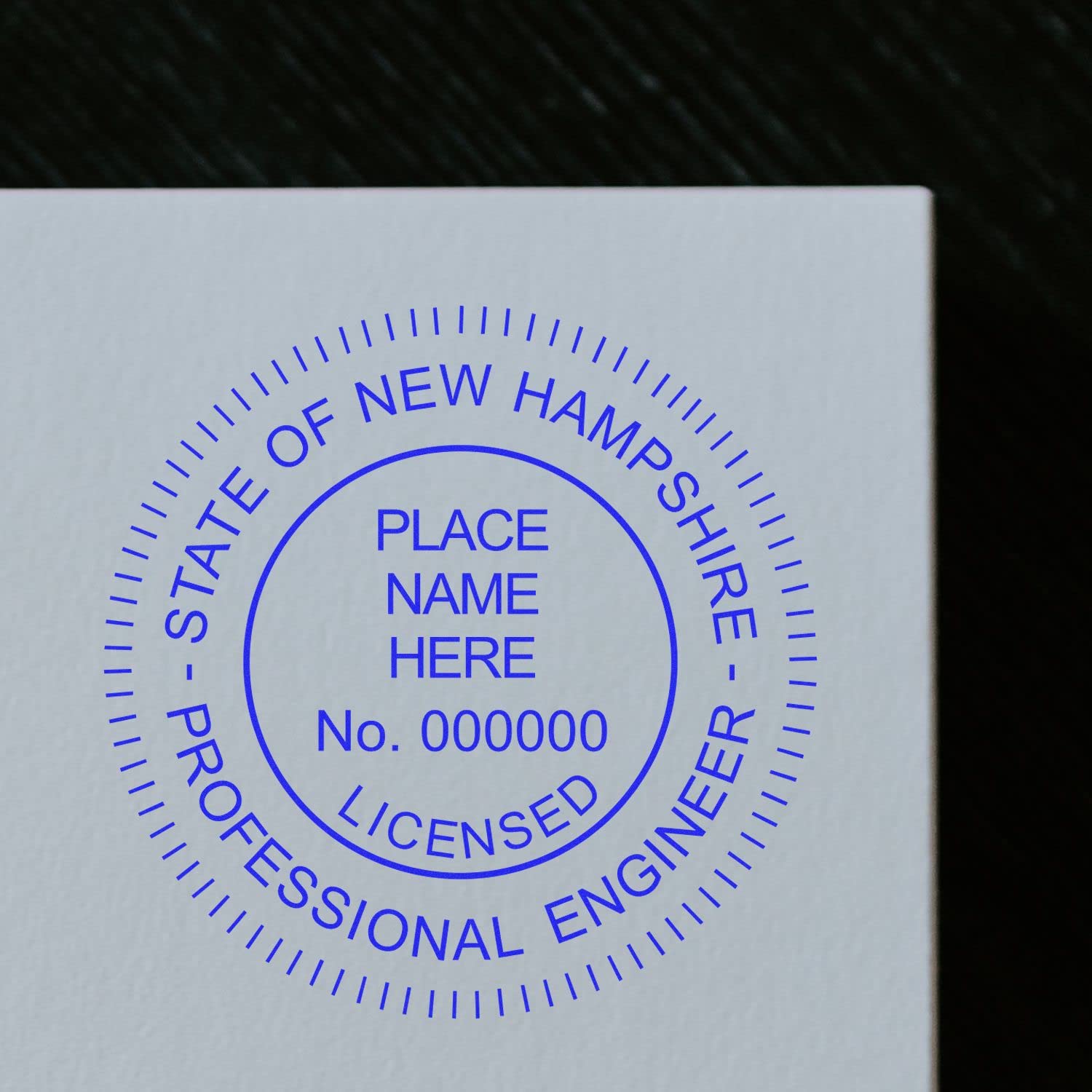 New Hampshire Engineer Stamp Self-Inking, Professional Engineer Wet Stamp, Size 1-5/8, Ideal for New Hampshire Professional Engineer, PE Stamp New Hampshire - Efficient - New Hampshire PE Seal - Image 6