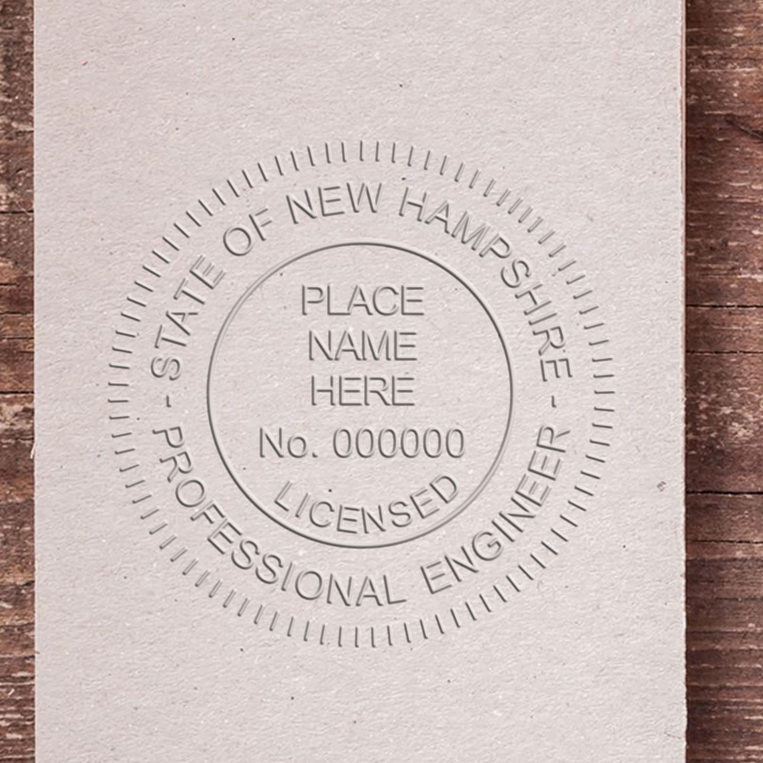 New Hampshire PE Seal -Handheld Licensed Professional Engineer Seal, Ideal for New Hampshire Engineers, Size 1-5/8, New Hampshire Engineer Seal - Tool for Engineering Projects in New Hampshire
