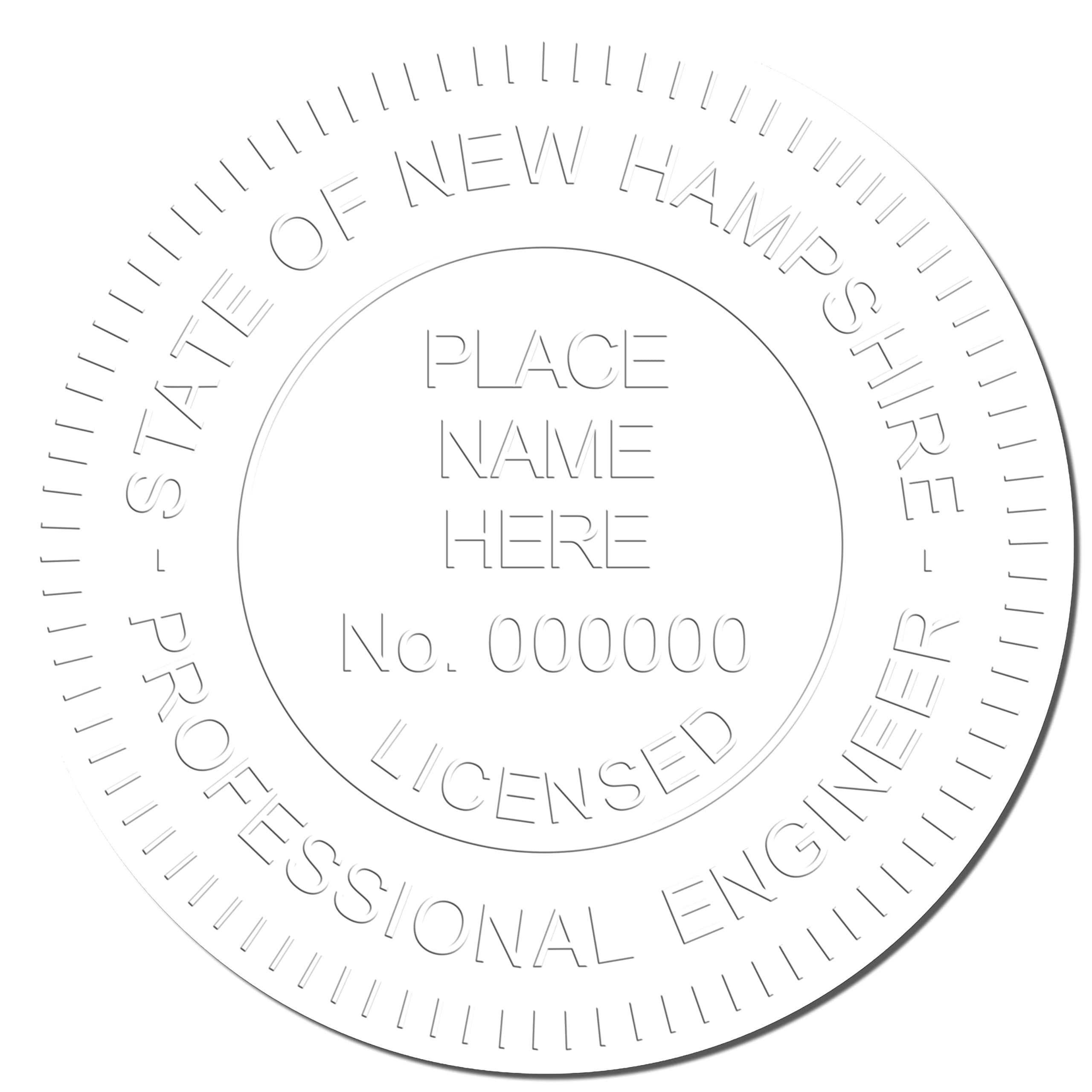New Hampshire PE Seal -Handheld Licensed Professional Engineer Seal, Ideal for New Hampshire Engineers, Size 1-5/8, New Hampshire Engineer Seal - Tool for Engineering Projects in New Hampshire - Image 4