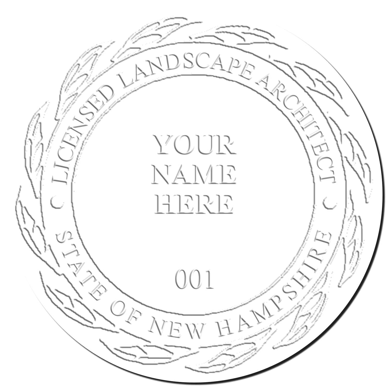 New Hampshire Professional Landscape Architect Seal, Handheld 1-1/2, Ideal for NH Landscape Architects - Easy-to-Use Seal for Landscape Architecture Projects in New Hampshire, NH Professional Seal - Image 6