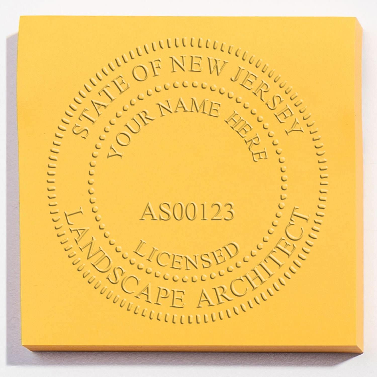 New Jersey Professional Landscape Architect Seal - Handheld, 1-5/8 Size, Ideal for NJ Landscape Architects - NJ Landscape Architect Seal - Perfect Tool for New Jersey Landscape Architects