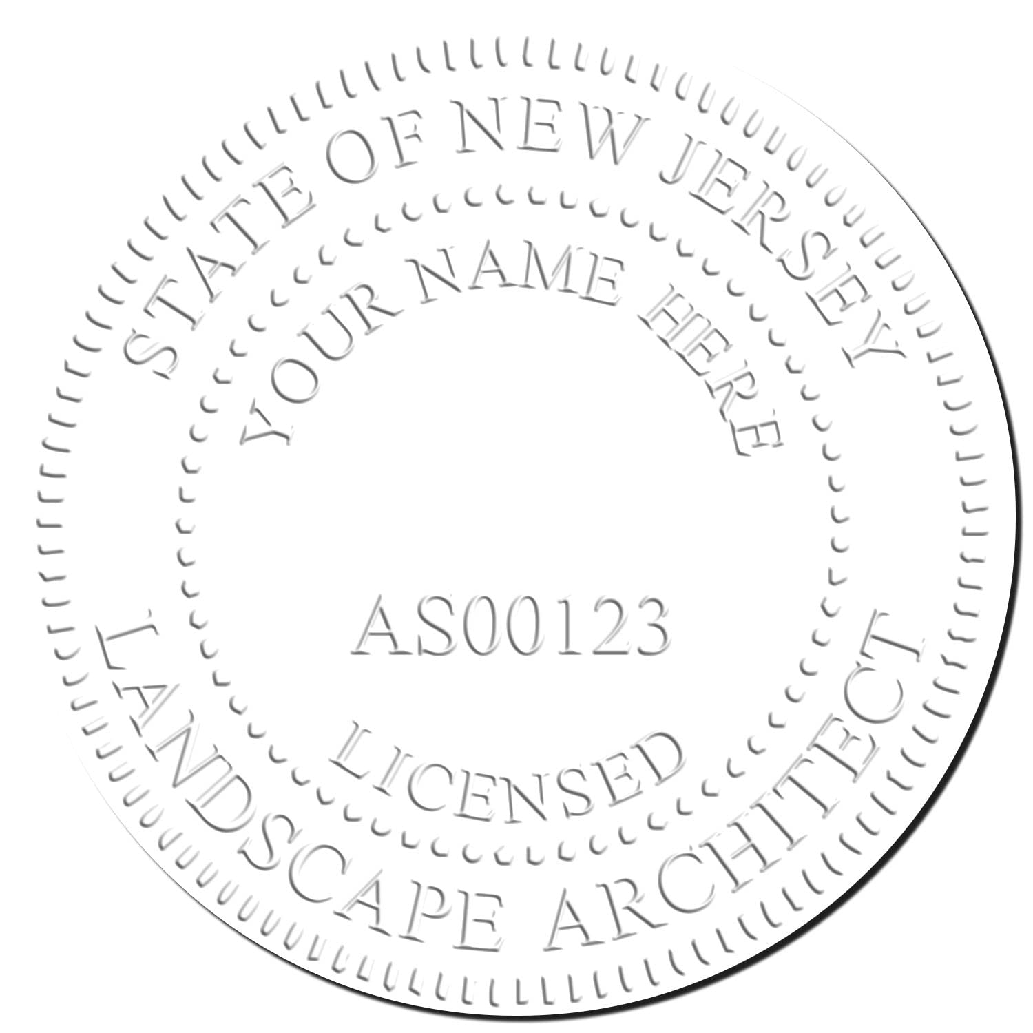 New Jersey Professional Landscape Architect Seal - Handheld, 1-5/8 Size, Ideal for NJ Landscape Architects - NJ Landscape Architect Seal - Perfect Tool for New Jersey Landscape Architects - Image 4