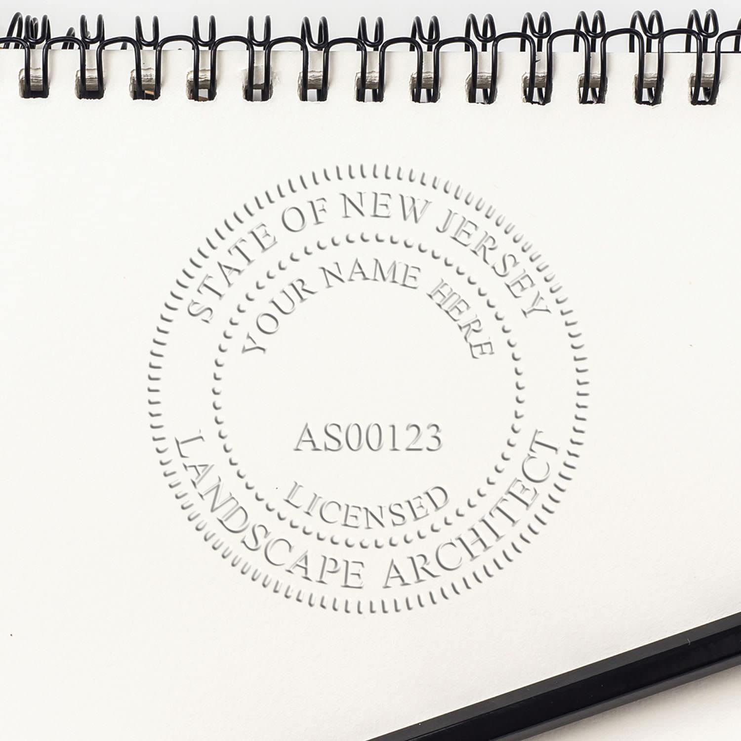 New Jersey Professional Landscape Architect Seal - Handheld, 1-5/8 Size, Ideal for NJ Landscape Architects - NJ Landscape Architect Seal - Perfect Tool for New Jersey Landscape Architects - Image 6