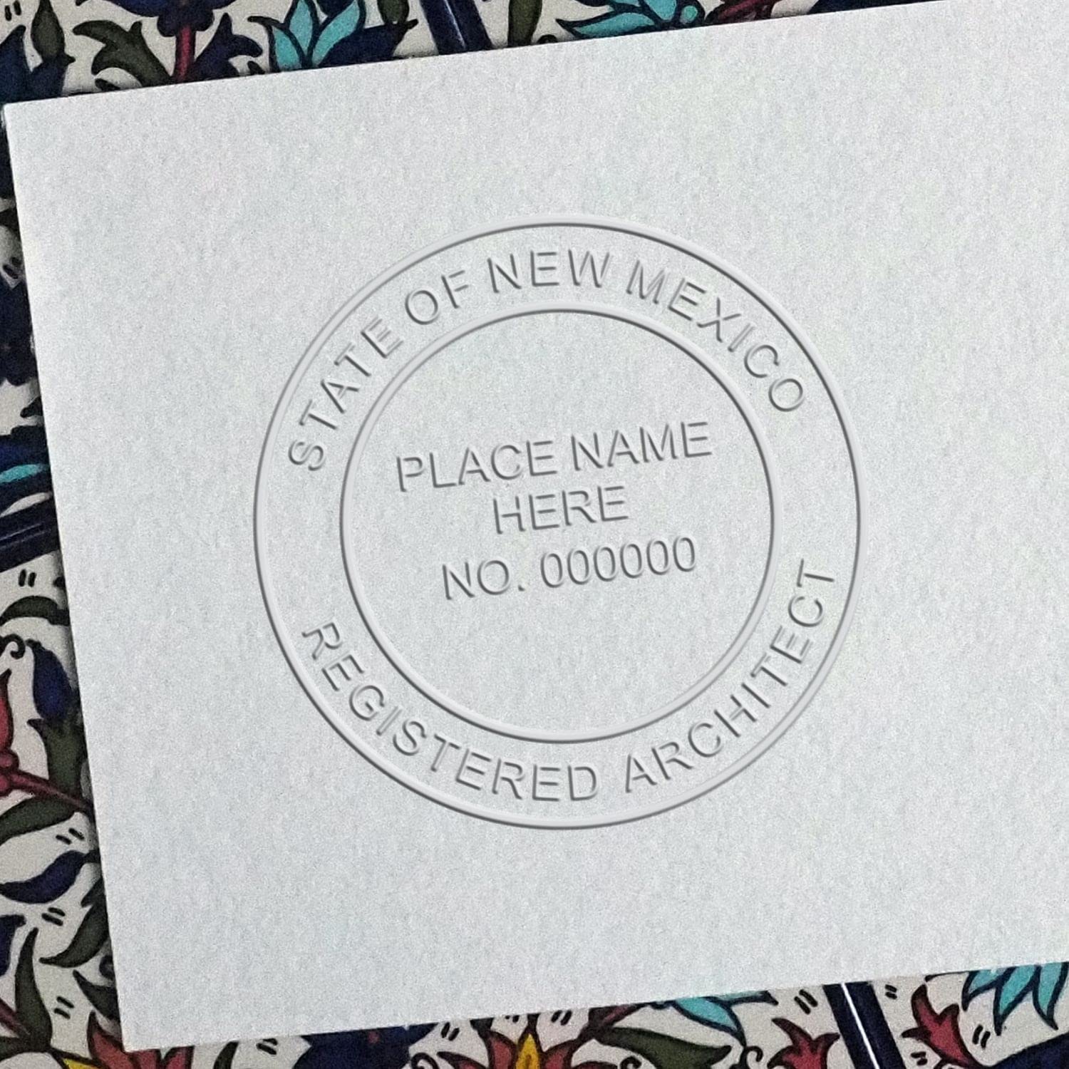 New Mexico Architect Seal - Premium Handheld Embossed Stamp, Ideal for New Mexico Architects, Size 1-3/4, Architect Seal NM - Essential Tool for Professional Architectural Projects in New Mexico - Image 6