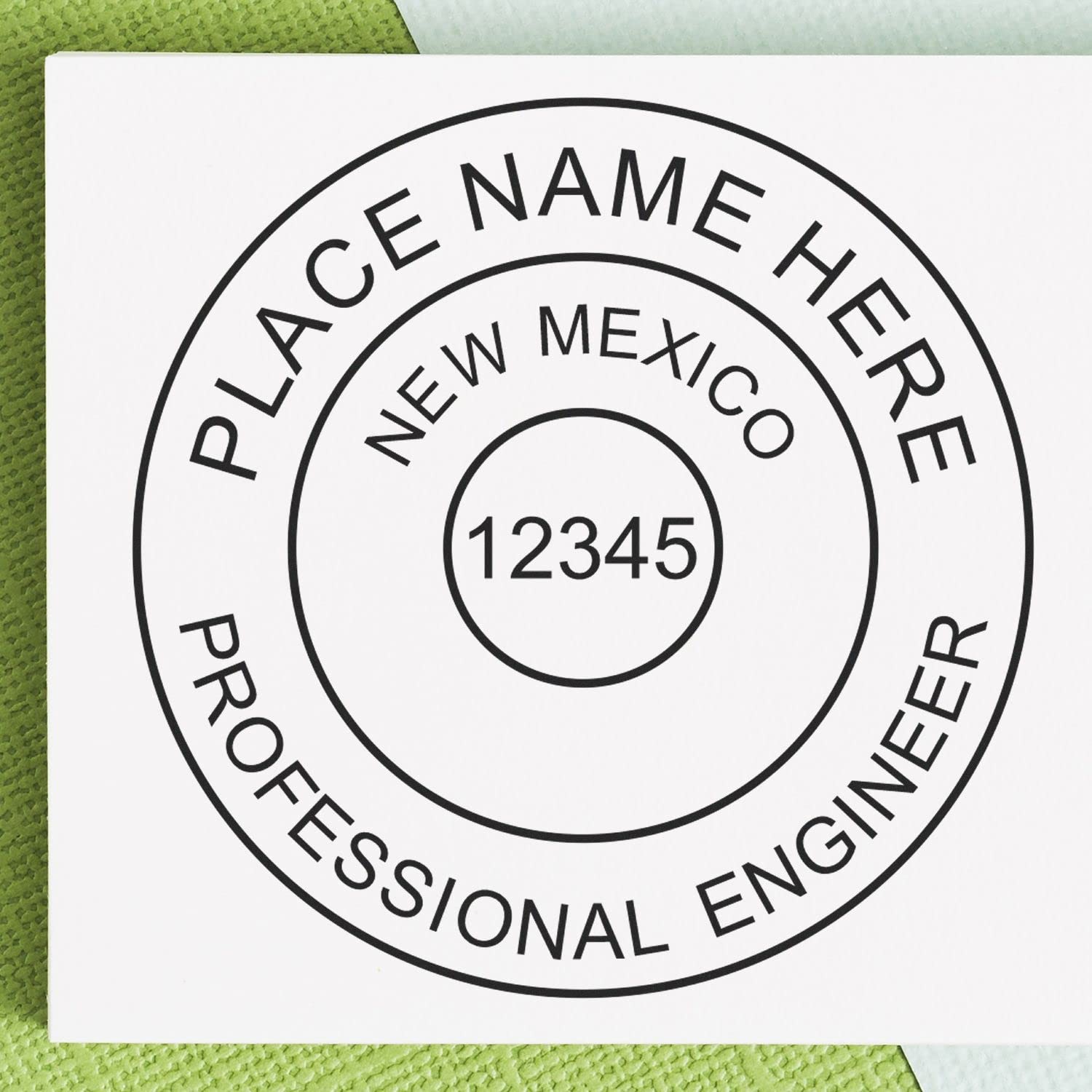 New Mexico Engineer Stamp Self-Inking, PE Stamp New Mexico - Premium Quality, 1-1/2 Size Stamp for Professional Engineers in New Mexico - Ideal for Engineering Documentation and Certification