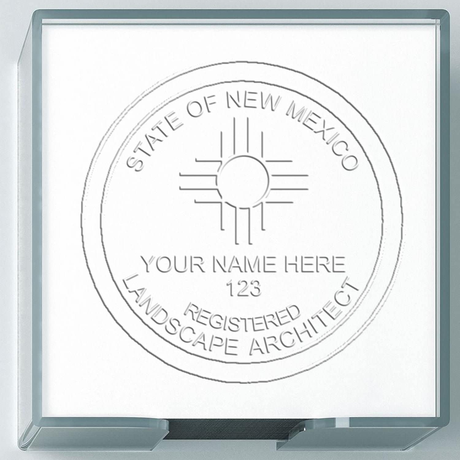 New Mexico Professional Landscape Architect Seal, Handheld NM Landscape Architect Seal, Ideal for New Mexico Landscape Architects, Size 1-3/4, and Convenient for Professional Use, Seal Stamp