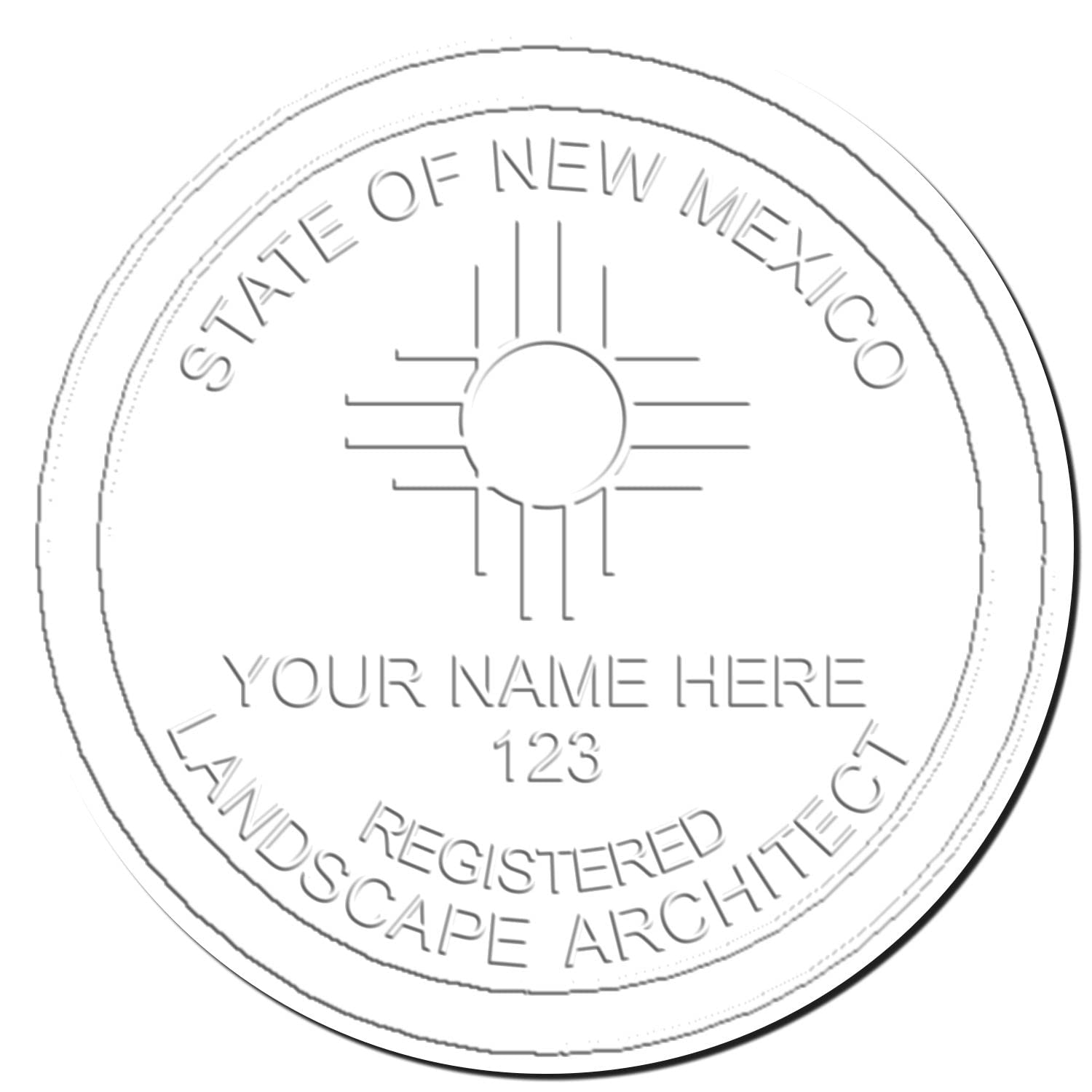 New Mexico Professional Landscape Architect Seal, Handheld NM Landscape Architect Seal, Ideal for New Mexico Landscape Architects, Size 1-3/4, and Convenient for Professional Use, Seal Stamp - Image 4