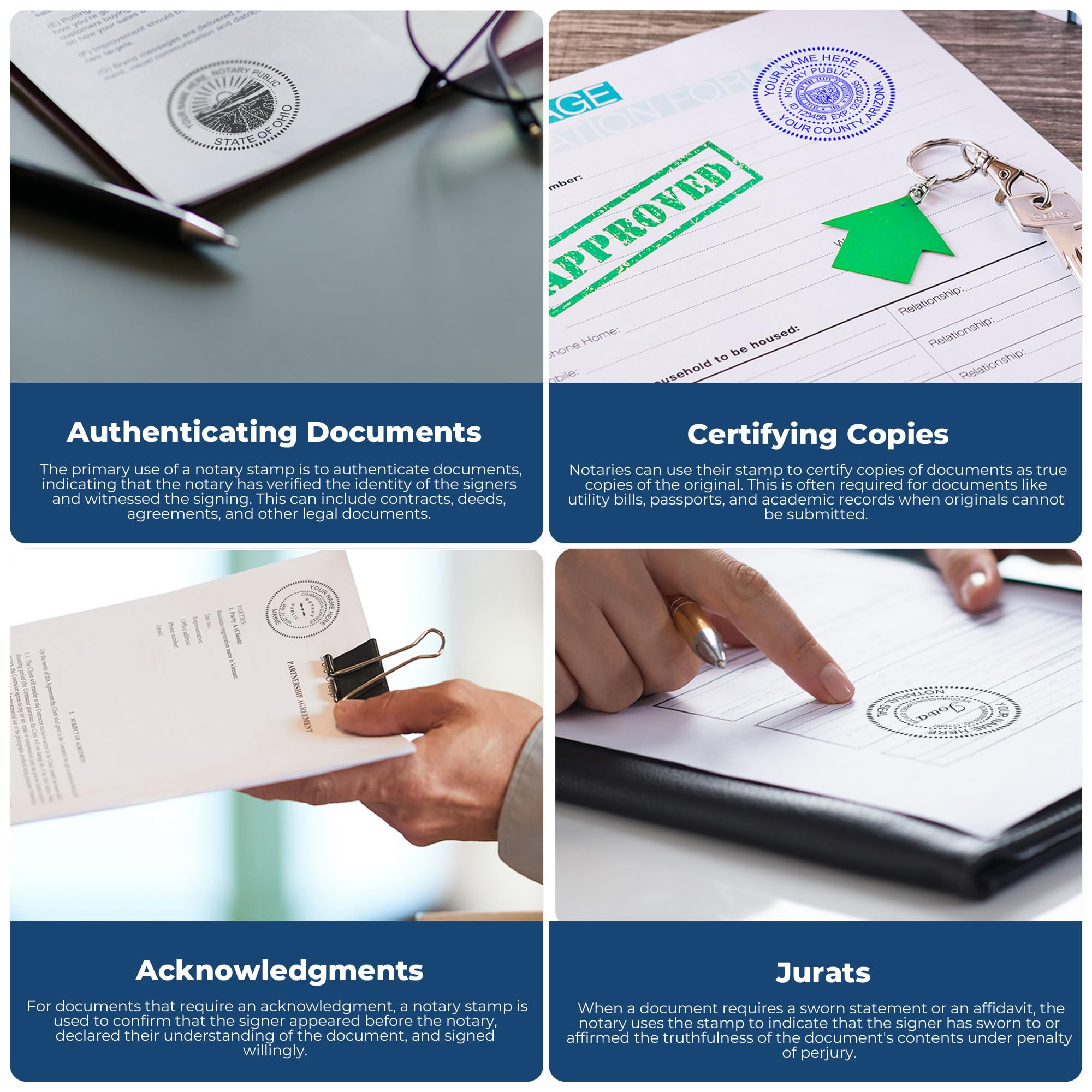 Premium MaxLight Pre-Inked Georgia Notary Stamp, 1-5/8, Ideal for Georgia Notary Public, Quality Georgia Round Notary Stamp, Ideal for Official Documentation and Legal Use - Image 5
