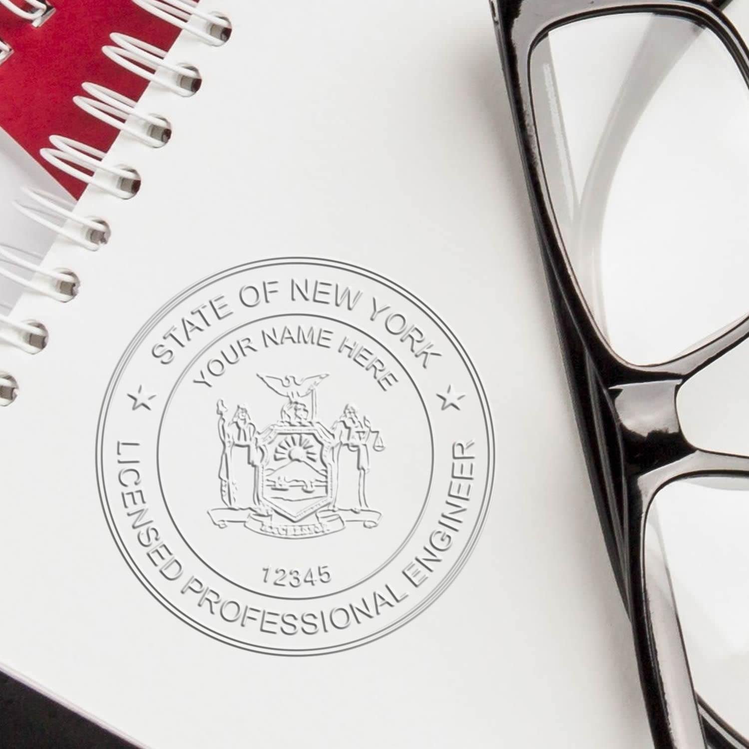 New York PE Seal - Handheld Licensed Professional Engineer Seal, Ideal for New York Engineers, Size 1-3/4, New York Engineer Seal - Essential Tool for NY Engineering Professionals, NYS PE Seal - Image 6