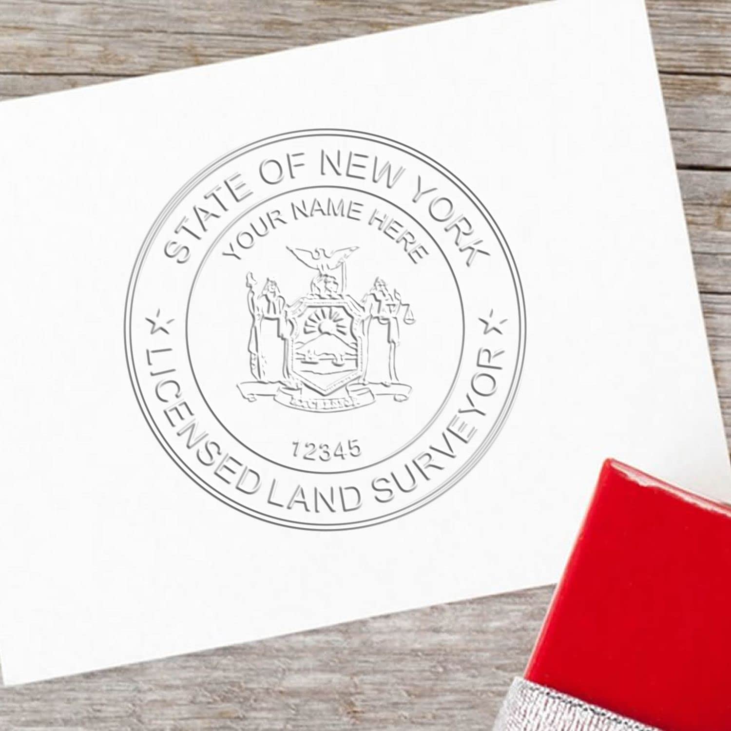 New York Professional Land Surveyor Seal - Black Hybrid, Size 1-3/4 - Ideal for Professional Land Surveyors in New York - Surveyor Seal New York - Essential Tool for Surveying Professionals - Image 6