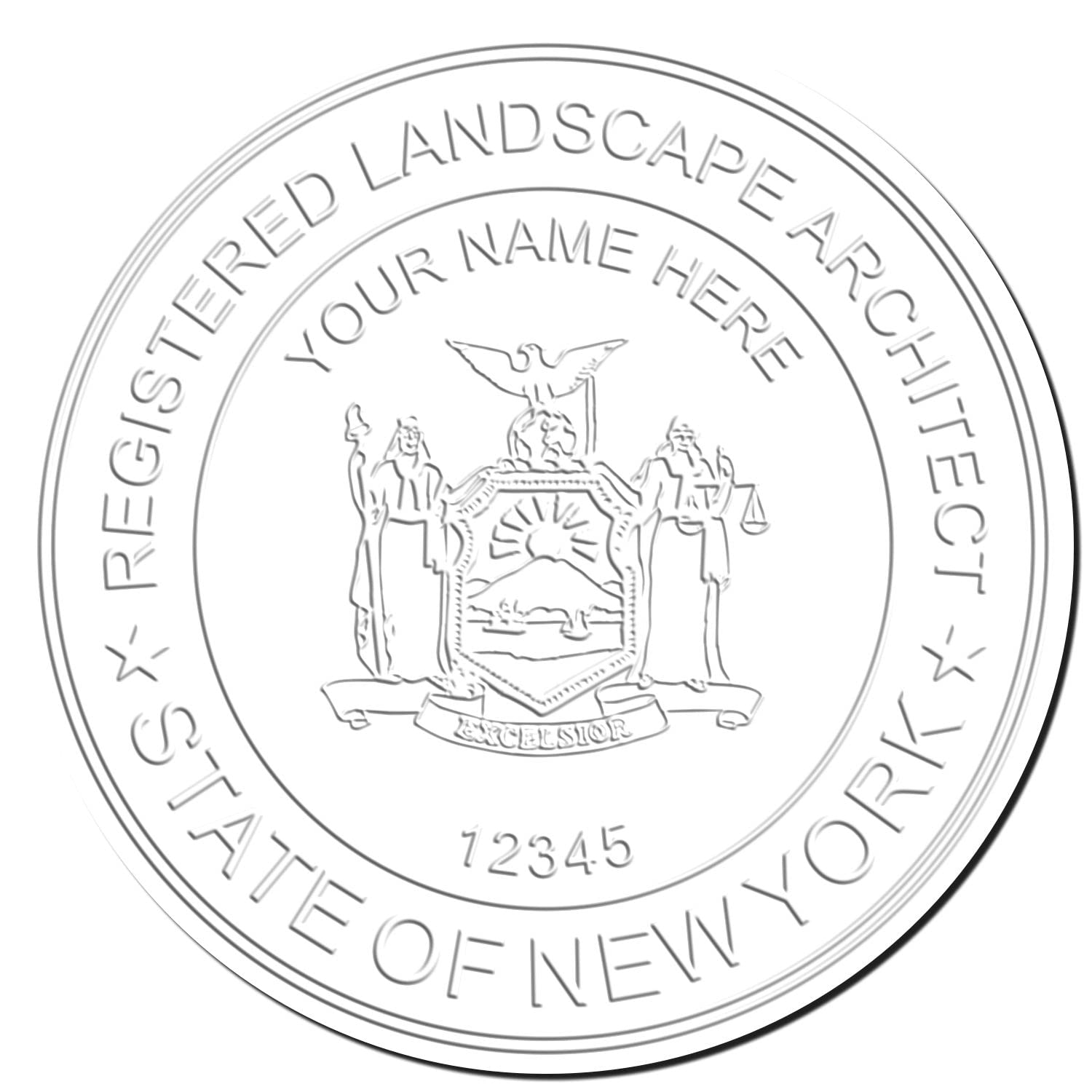 New York Professional Landscape Architect Seal, Handheld NY Landscape Architect Seal, Size 1-3/4 - Ideal for New York Landscape Architects, and Easy to Use, Professional Seal Stamp - Image 4