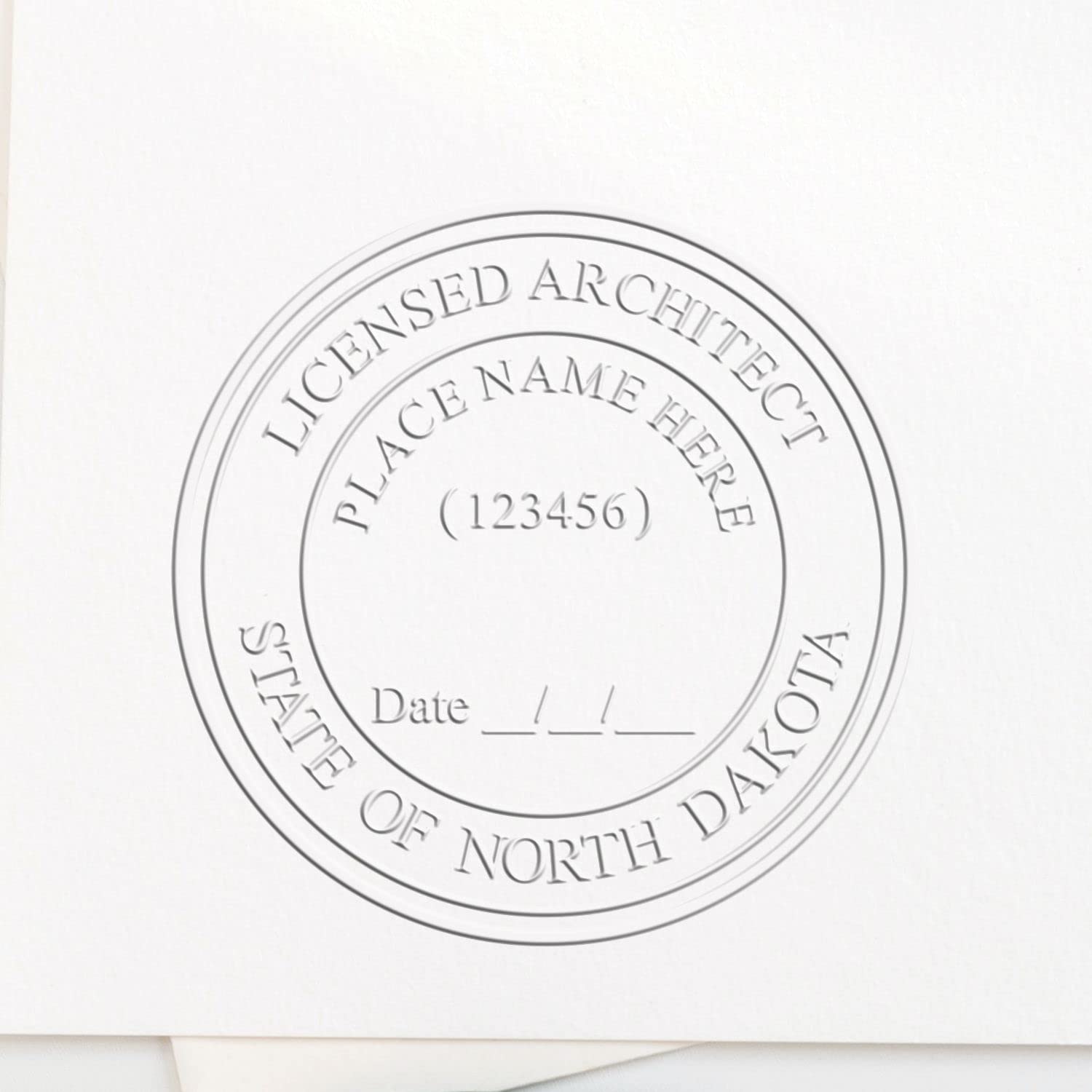 North Dakota Architect Seal - Premium Handheld Architectural Embosser, Ideal for North Dakota Architects, Size 1-5/8, Architect Seal ND - Perfect Tool for Professional North Dakota Architect Designs