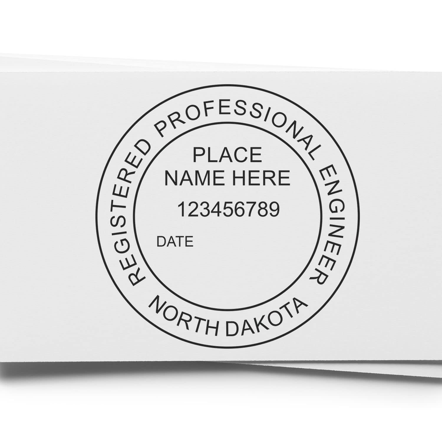 North Dakota Engineer Stamp, Self-Inking Professional Engineer (PE) Stamp, Ideal for North Dakota Engineering Professionals, Size 1-3/4, PE Stamp North Dakota ND, North Dakota ND Engineer Stamp