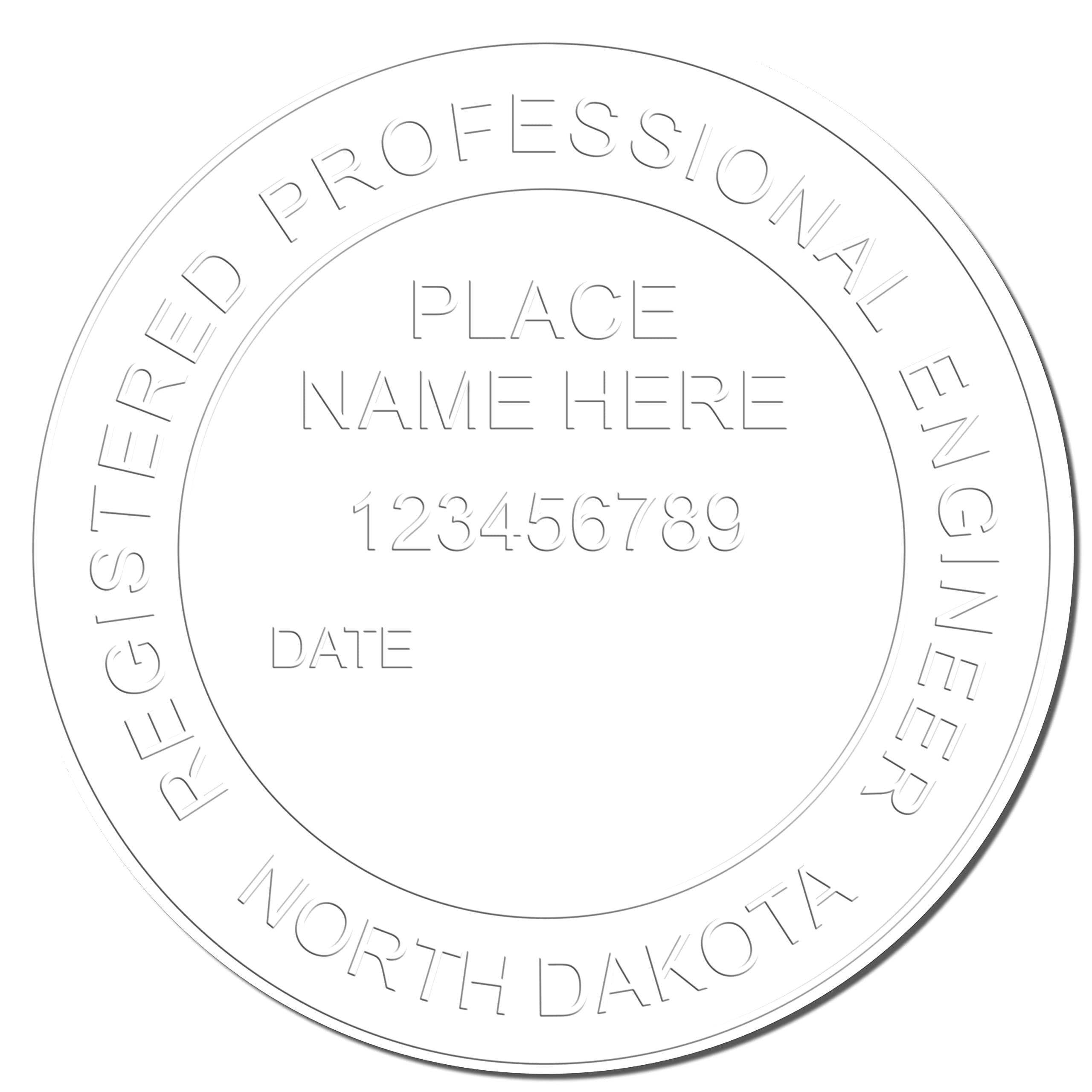 North Dakota Professional Engineer Seal - Handheld, Registered, and Ideal for North Dakota Engineers, Size 1-3/4 - Perfect North Dakota PE Seal and Engineer Seal for Daily Use, Engineer Seal ND - Image 4