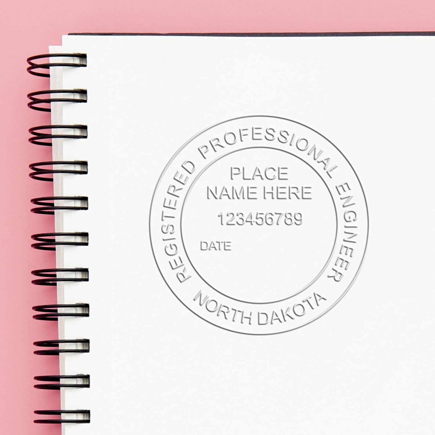 North Dakota Professional Engineer Seal - Handheld, Registered, and Ideal for North Dakota Engineers, Size 1-3/4 - Perfect North Dakota PE Seal and Engineer Seal for Daily Use, Engineer Seal ND - Image 6
