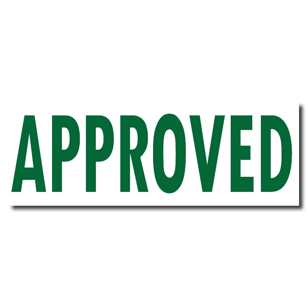 Office Stamp - Black Ink Self-Inking Approved Stamp, Ideal for Clerical Staff, Efficient and Quick Document Marking, 1/2 x 1-1/2, Durable and Long-Lasting, Ideal for Busy Office Environments - Image 2