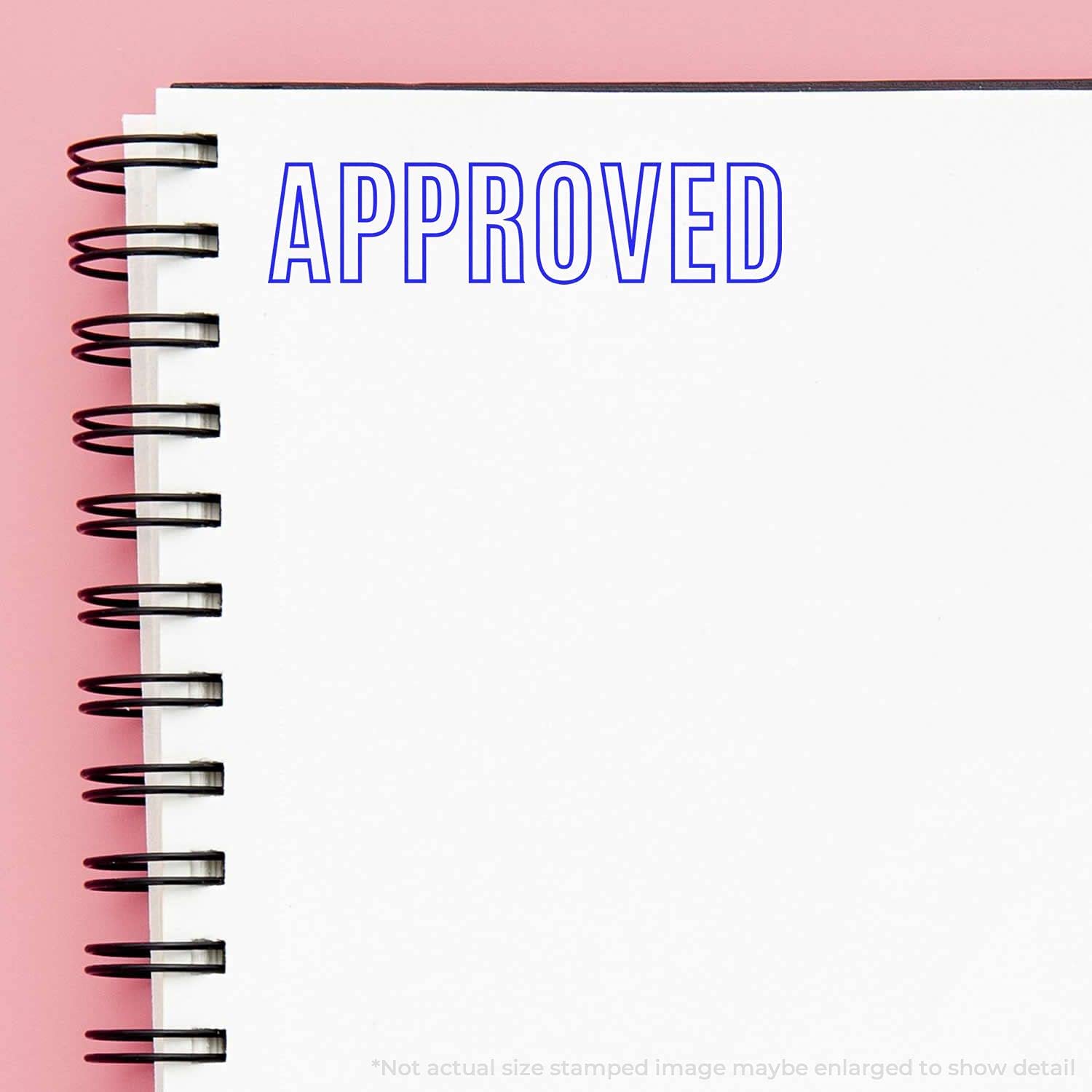 Office Stamp - Slim Pre-Inked, Quality Outline Approved Stamp with Smudge-Proof Black Ink, Ideal for Customer Service Representatives, 1/2 x 1-1/2, Long-Lasting and Reliable Office Stamp - Image 5