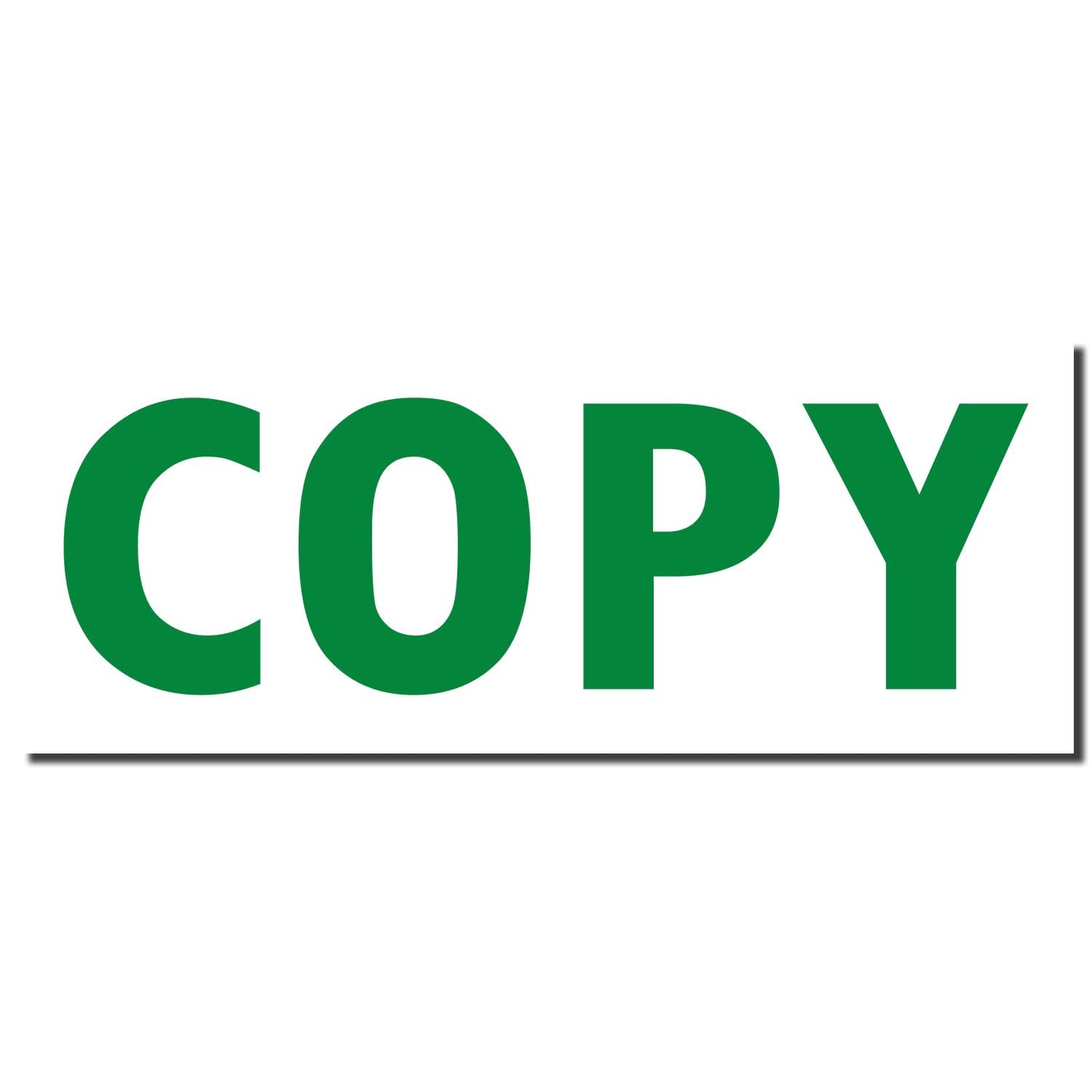 Office Supply Stamp - Slim Pre-Inked Copy Stamp with Green Ink, Ideal for Customer Service Representatives, 1/2 x 1-1/2, Quality, Durable, Easy-to-Use Copy Stamp, Ideal for Office Use