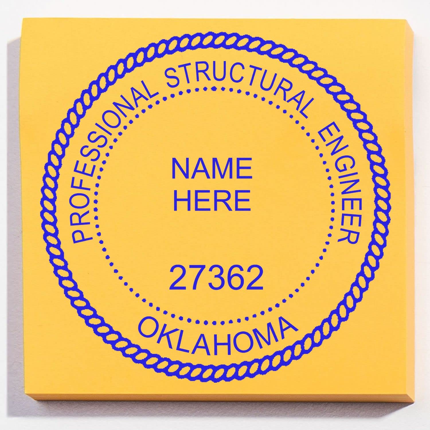 Oklahoma Engineer Stamp Self-Inking, PE Stamp Oklahoma - Professional, 1-3/4 Size Stamp for Oklahoma Professional Engineer, Convenient, and Easy-to-Use Self-Inking Oklahoma OK PE Seal Stamp