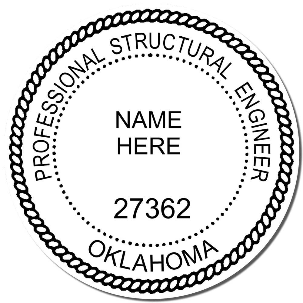 Oklahoma Engineer Stamp Self-Inking, PE Stamp Oklahoma - Professional, 1-3/4 Size Stamp for Oklahoma Professional Engineer, Convenient, and Easy-to-Use Self-Inking Oklahoma OK PE Seal Stamp - Image 4