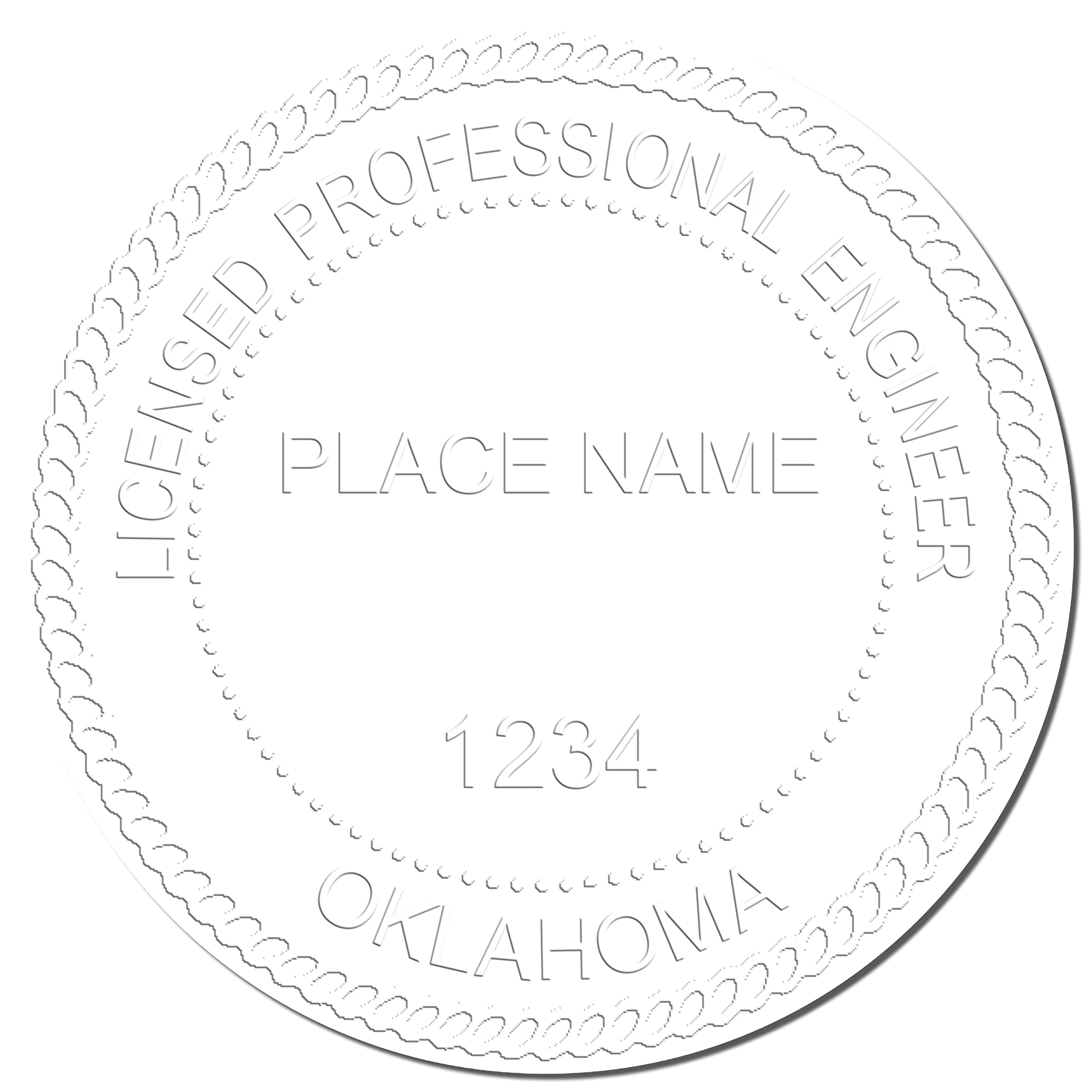 Oklahoma PE Seal -Handheld Licensed Professional Engineer Seal, Ideal for Oklahoma Engineers, Size 1-3/4, Oklahoma Engineer Seal - Perfect Tool for Licensed Professionals in Oklahoma - Image 4