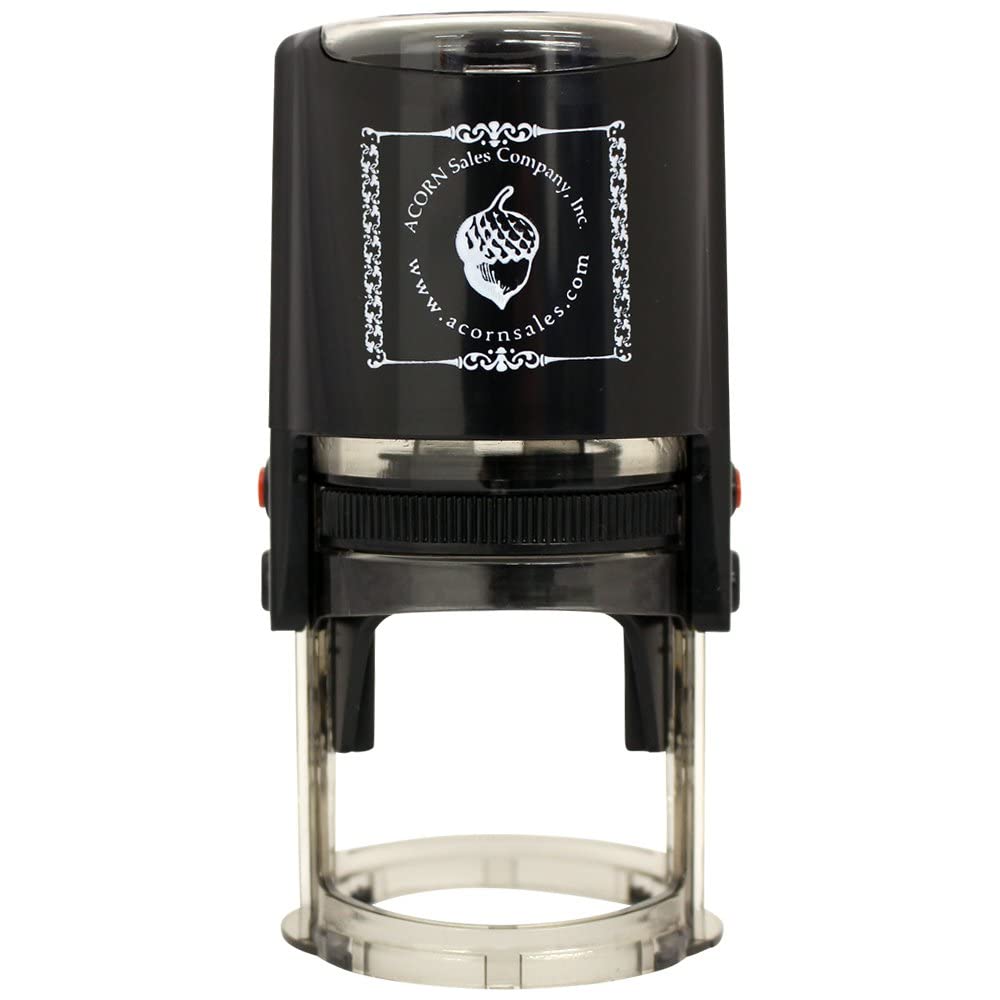 Royal Weiss Address Stamper Self Inking, Unique Gift, Custom Stationary, Client Gift, Round Design, 1-5/8" Imprint Size, Press and Print Stamping, Personalized - Image 9