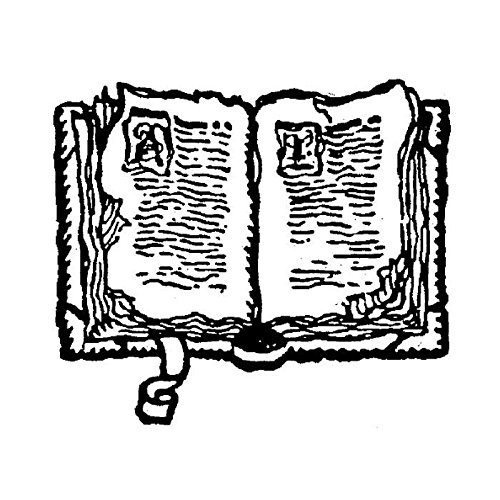 Open Bible Art Rubber Stamp