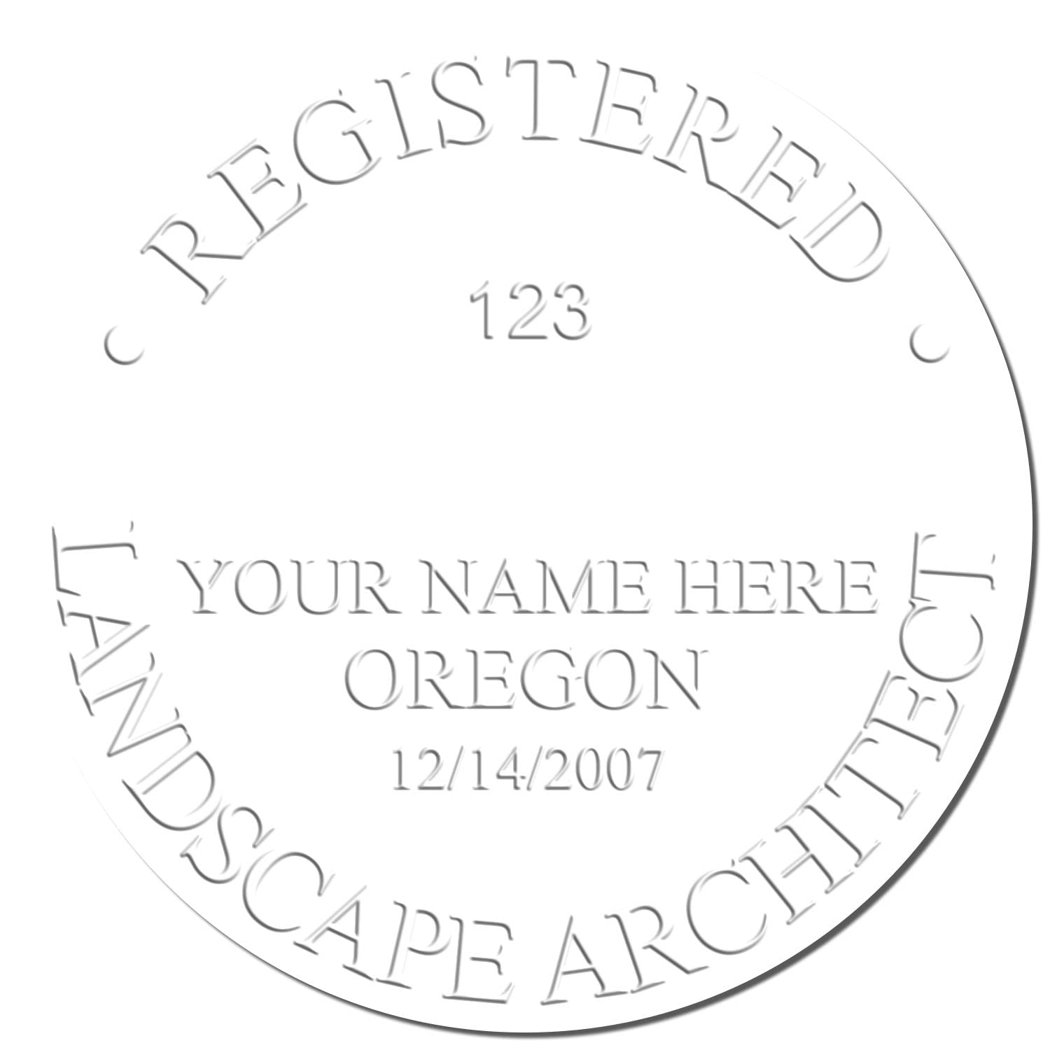 Oregon Professional Landscape Architect Seal, Handheld OR Landscape Architect Seal, Size 1-5/8, Ideal for Oregon Landscape Architects - Easy-to-Use Seal for Professional Landscaping Projects - Image 4