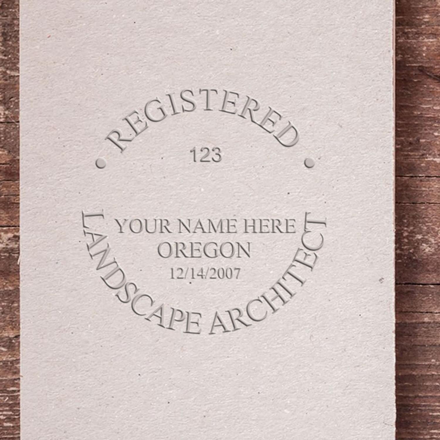 Oregon Professional Landscape Architect Seal, Handheld OR Landscape Architect Seal, Size 1-5/8, Ideal for Oregon Landscape Architects - Easy-to-Use Seal for Professional Landscaping Projects - Image 6