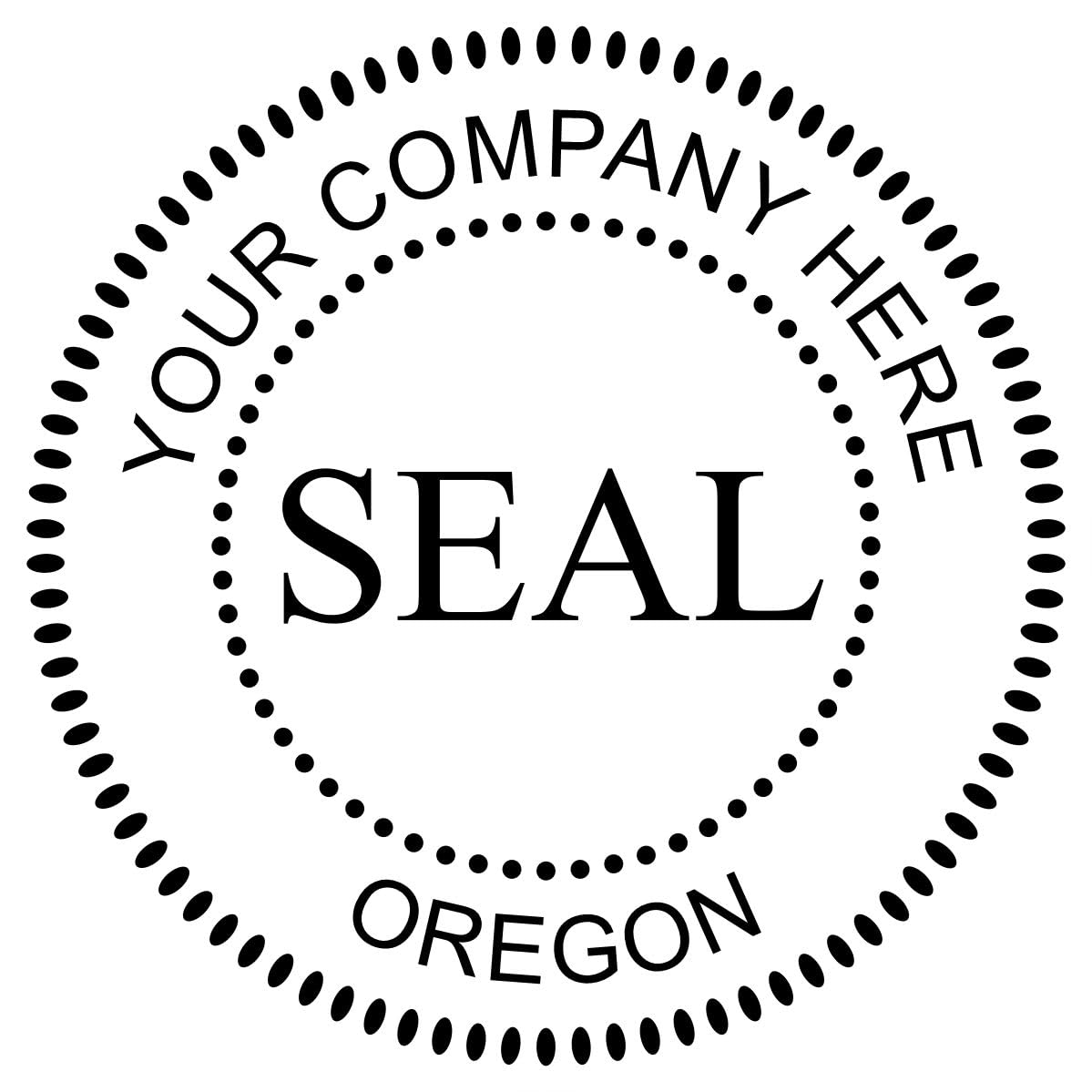 Oregon Self-Inking Corporate Seal Stamp, 1-5/8 Size, Oregon Company Stamp, Personalized, Personalized Corporate Seal Stamp, Personalized Company Inked Stamp, Self-Ink Stamp, OR Stamp - Image 8