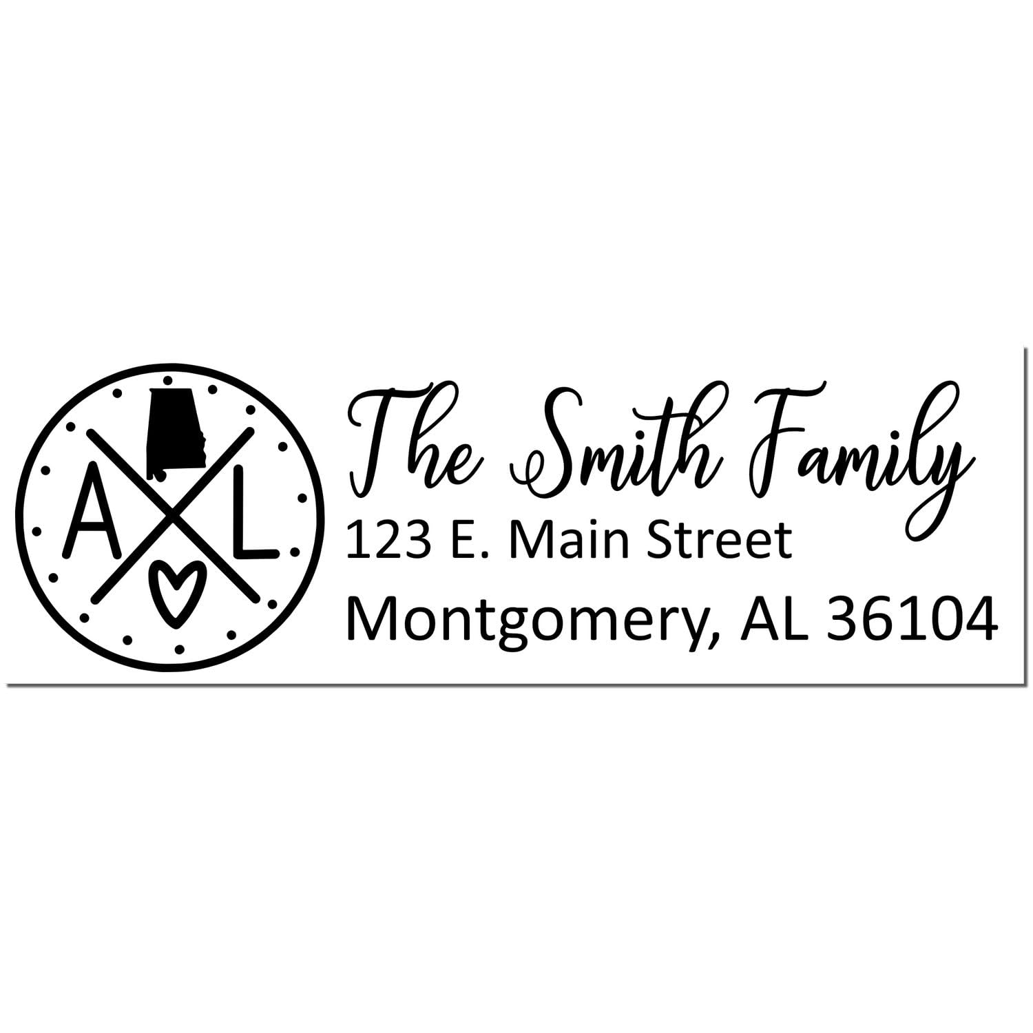 Personalized Duo Hand Stamp, Alabama Custom Address Stamp, Return Address Stamp for Residents, Enthusiasts, Home, Office - Image 8