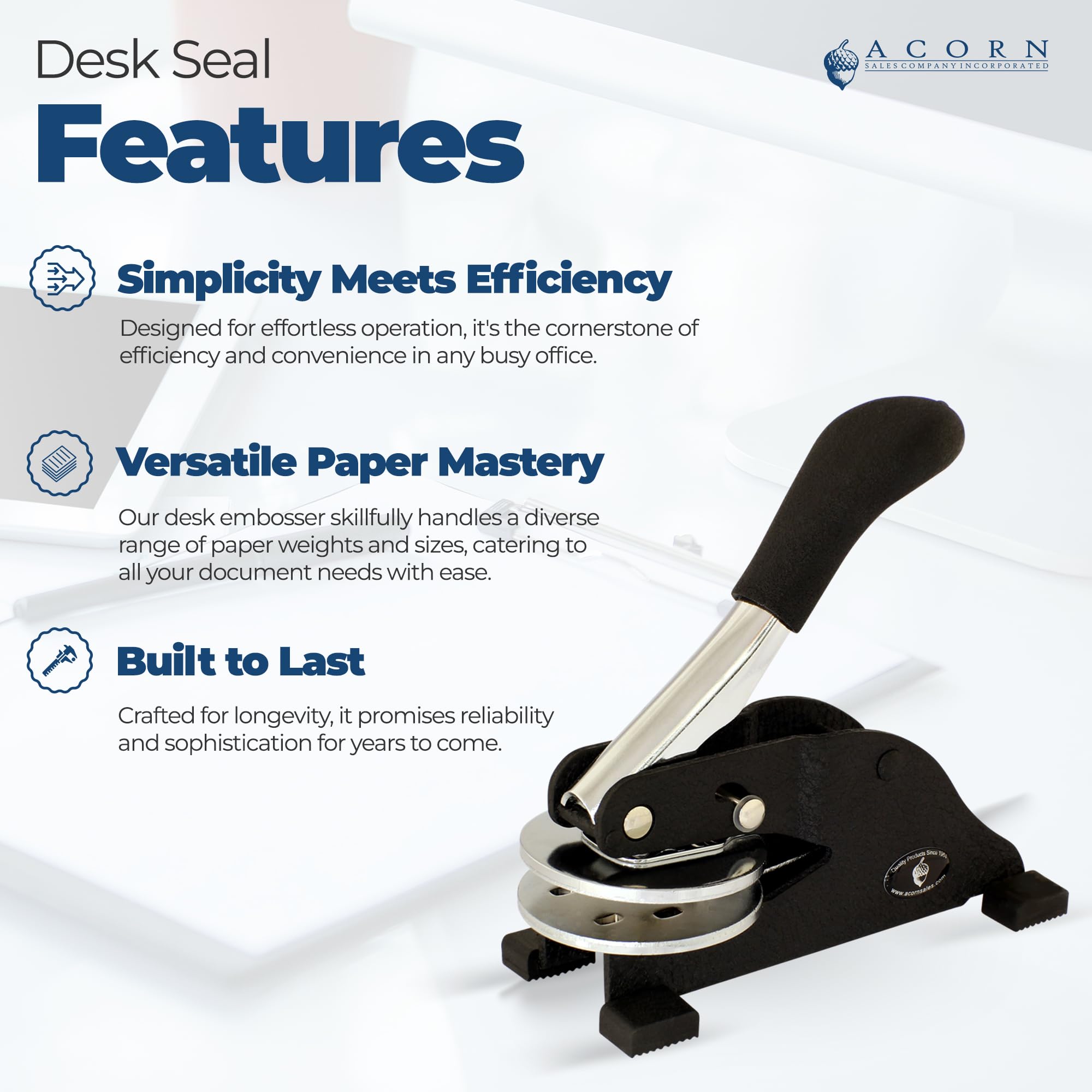 Personalized Library Paper Embosser, Read It Embossed Stamp - Customizable Desk Embosser with Supernal Crystals, Ideal for Art Therapists, 1-5/8 Size - Personalized Book and Paper Embossing Tool - Image 5