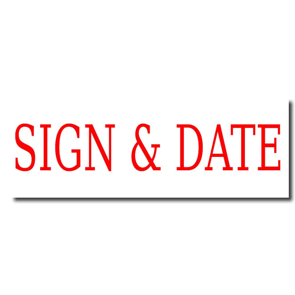 Acorn Sales - Sign & Date Rubber Stamp - Image 2