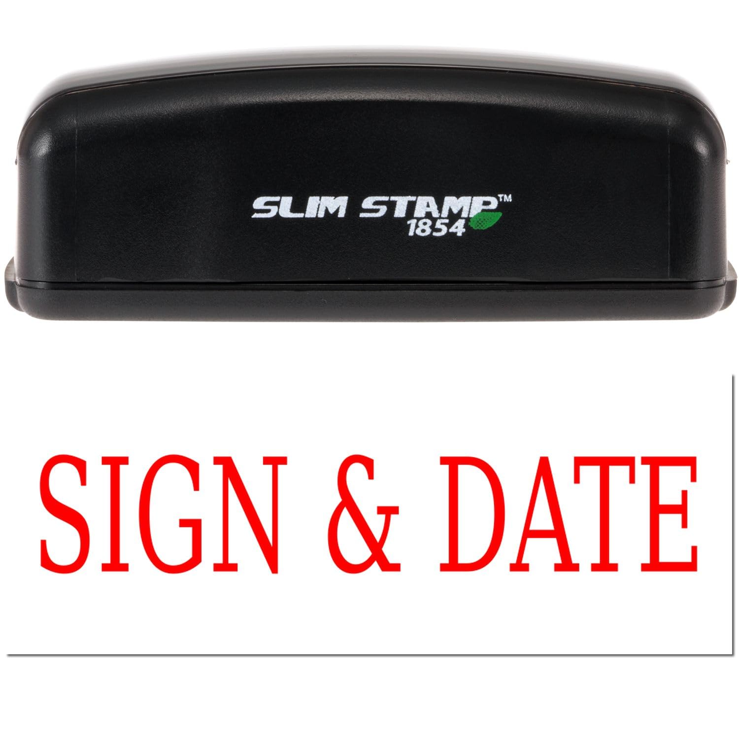 Phrase Stamp - Large Pre-Inked Sign and Date Stamp with Vibrant Red Ink, Ideal for Paralegals, 7/8 x 2-1/4, Long-Lasting, Easy to Use - Ideal for Legal Documentation and Office Use - Image 5