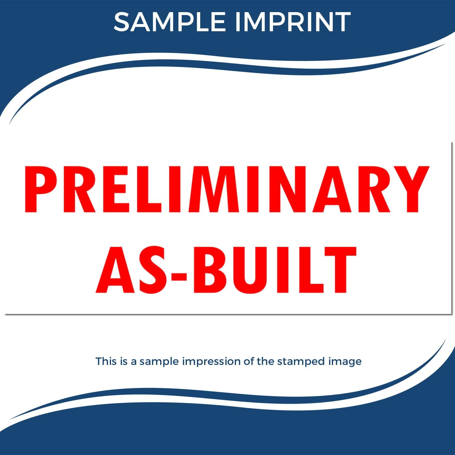 Plan Stamp - Red Ink Pre-Inked Preliminary As-Built Stamp, Ideal for Foreman Use, 1/2 x 1-1/2, Durable and Long-Lasting, Ideal for Marking and Identifying Construction Plans, Refillable Ink Stamp - Image 7