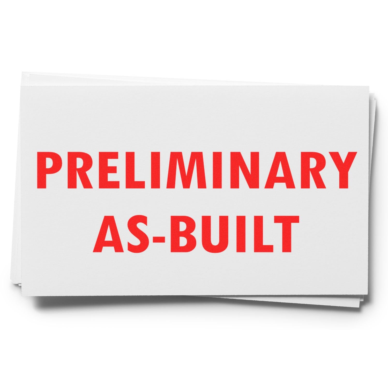 Plan Stamp - Red Ink Pre-Inked Preliminary As-Built Stamp, Ideal for Foreman Use, 1/2 x 1-1/2, Durable and Long-Lasting, Ideal for Marking and Identifying Construction Plans, Refillable Ink Stamp - Image 9