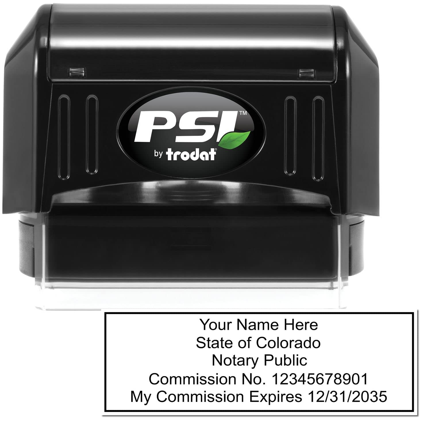 Pre-Inked Colorado Notary Public Stamp, Up to 15K Imprints, Notary Stamp CO, Press and Print Stamping, Rectangular 7/8" x 2-1/4", Notarial Stamp Colorado - Image 2