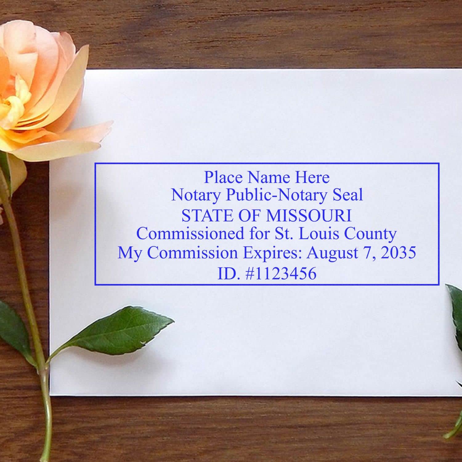 Pre-Inked Missouri Notary Public Stamp, Up to 15K Imprints, Notary Stamp MO, Press and Print Stamping, Rectangular 7/8" x 2-1/4", Notarial Stamp Missouri - Image 4
