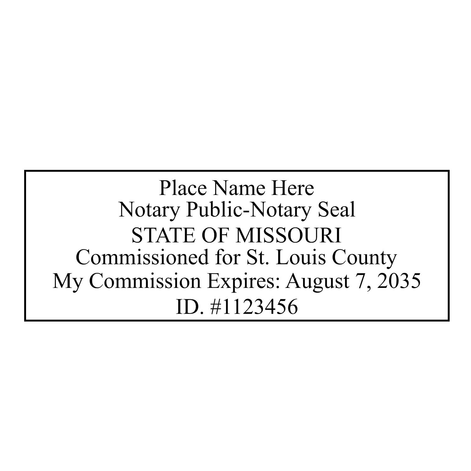 Pre-Inked Missouri Notary Public Stamp, Up to 15K Imprints, Notary Stamp MO, Press and Print Stamping, Rectangular 7/8" x 2-1/4", Notarial Stamp Missouri - Image 9