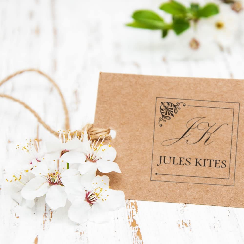 Pre-Inked Palace Script Name Stamp Customized, DIY Wedding, Square Design, Name & Monogram, 1-5/8" Size, Available in 5 Ink Colors, PSI 4141 Mount - Image 6