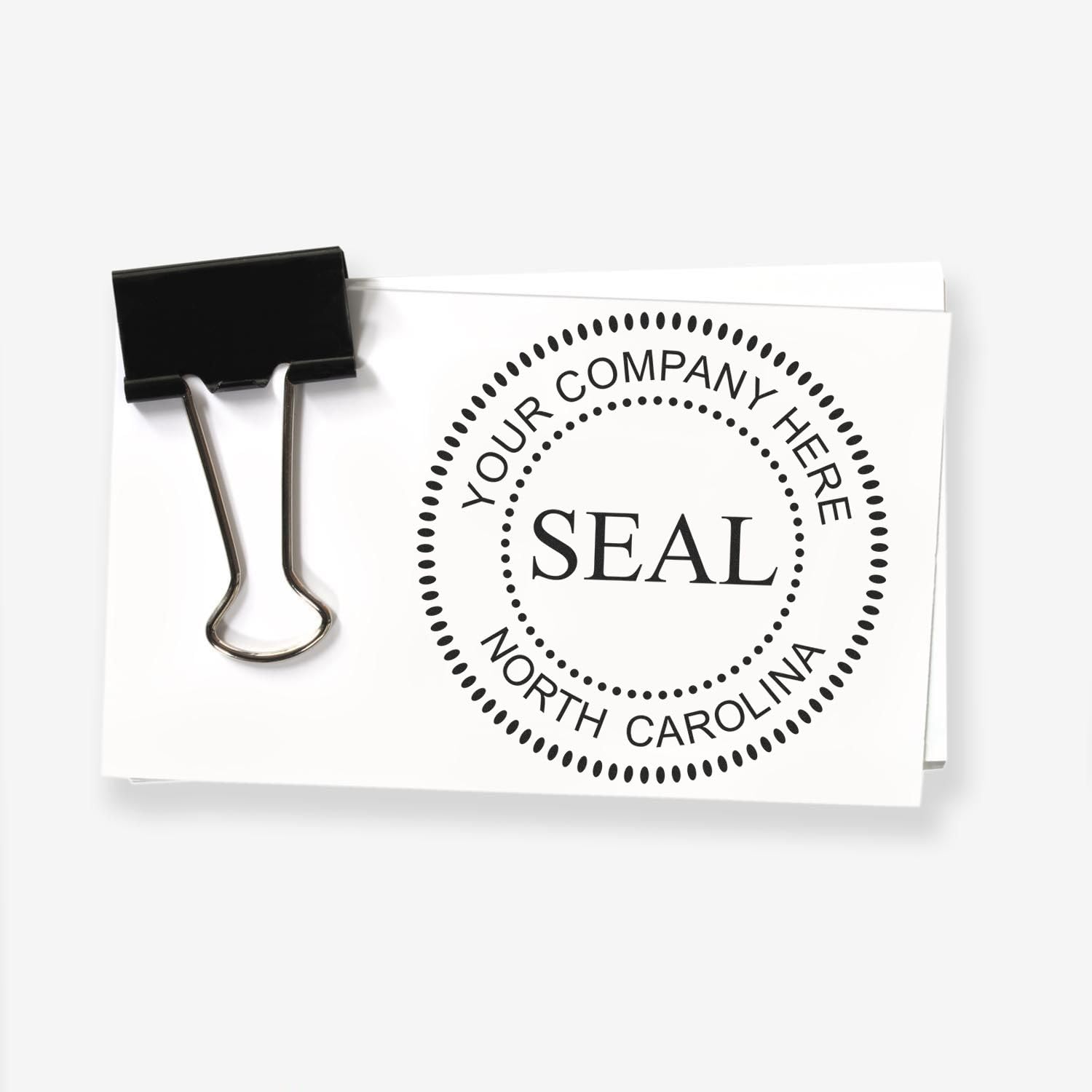 Pre-Inked Slim Company Stamp for North Carolina, Your Choice 5 Ink Colors, C-Corp Seal or S-Corp Seals, NC Corporate Seal Stamp, 1-5/8, Custom Corporate Seal Stamp, Custom Company Inked Stamp - Image 4