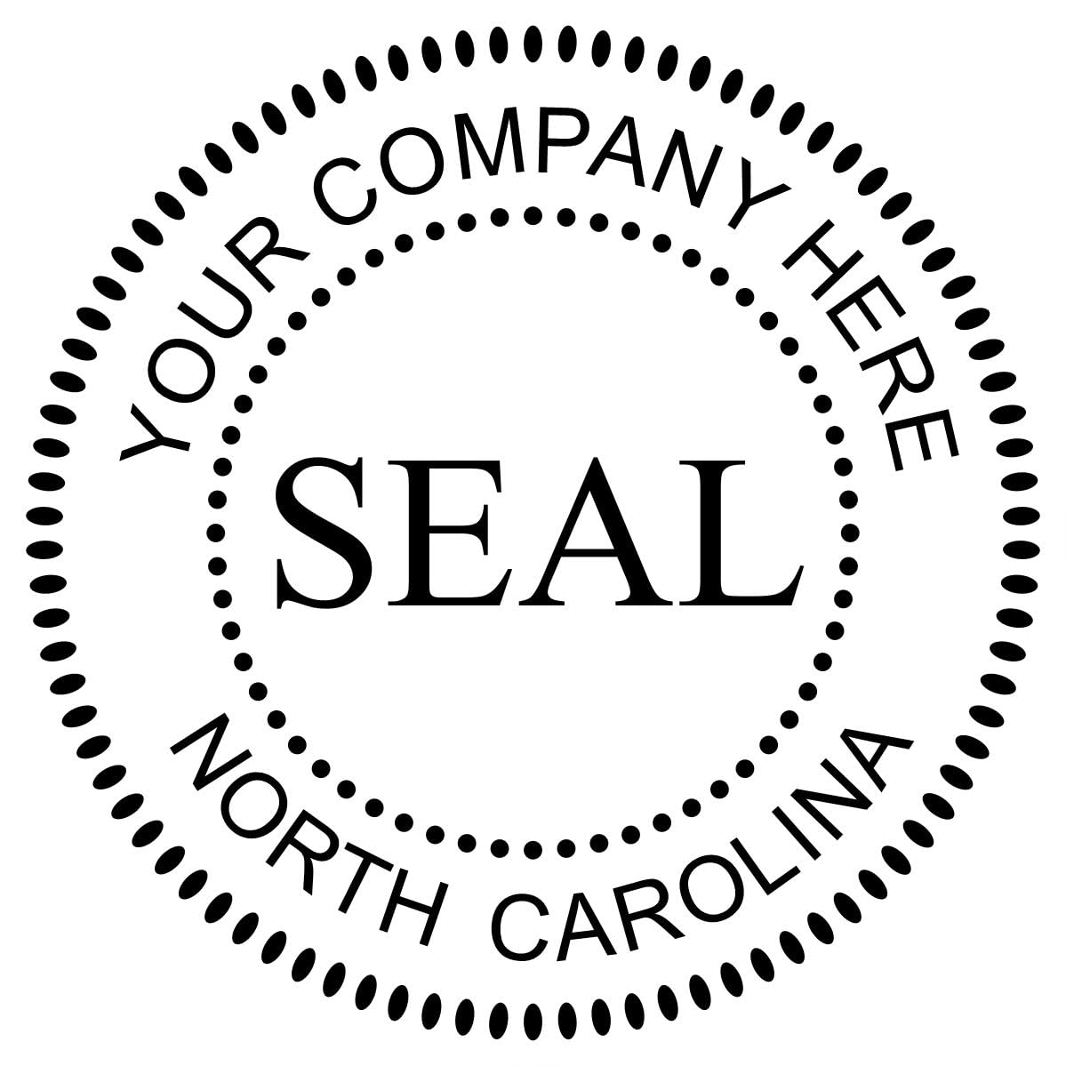 Pre-Inked Slim Company Stamp for North Carolina, Your Choice 5 Ink Colors, C-Corp Seal or S-Corp Seals, NC Corporate Seal Stamp, 1-5/8, Custom Corporate Seal Stamp, Custom Company Inked Stamp - Image 8