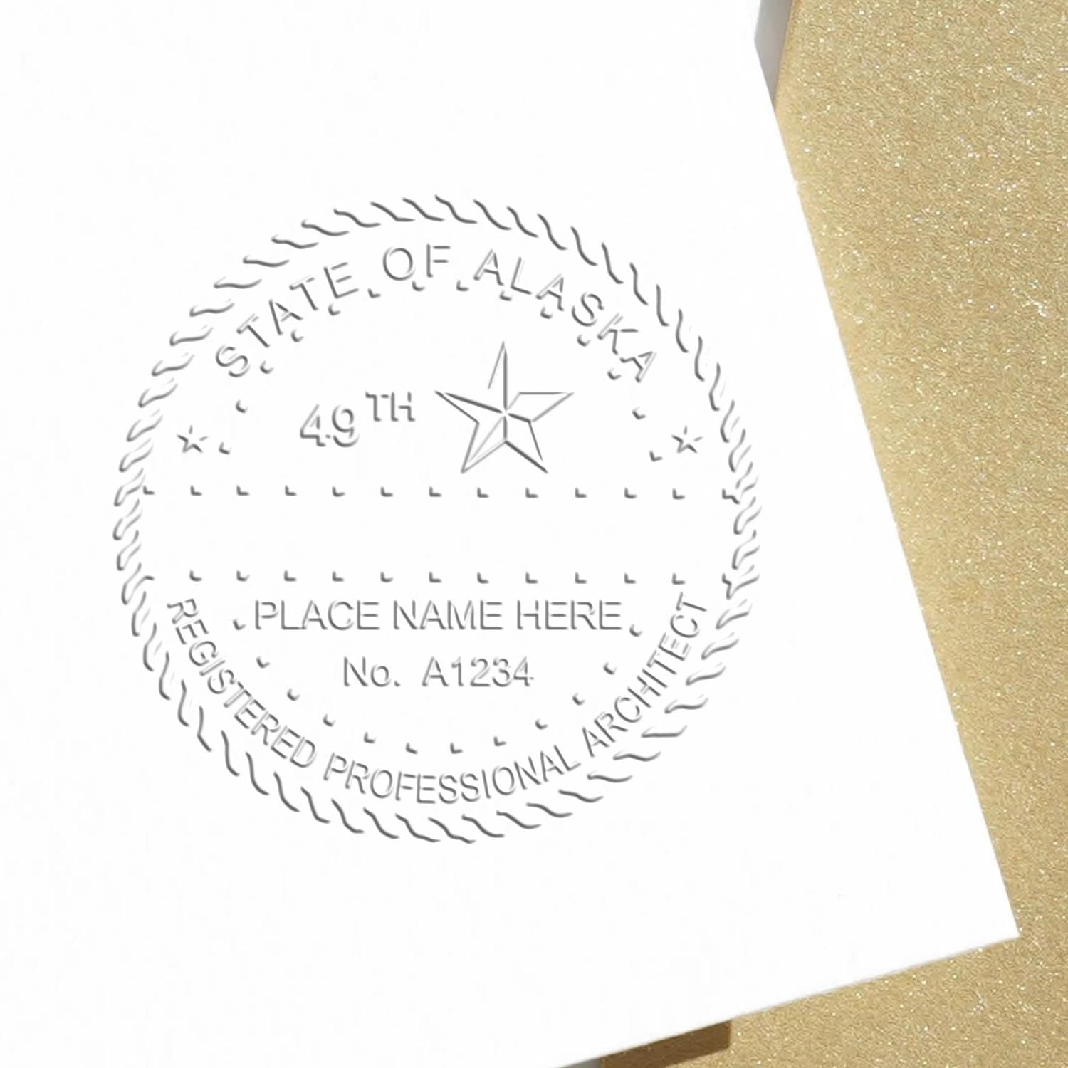 Premium Alaska Architect Seal - Handheld, Size 2" - Ideal for Professional Alaska Architects - Architect Seal AK - Essential Tool for Alaska Architectural Projects - Alaska Professional Seal - Image 6