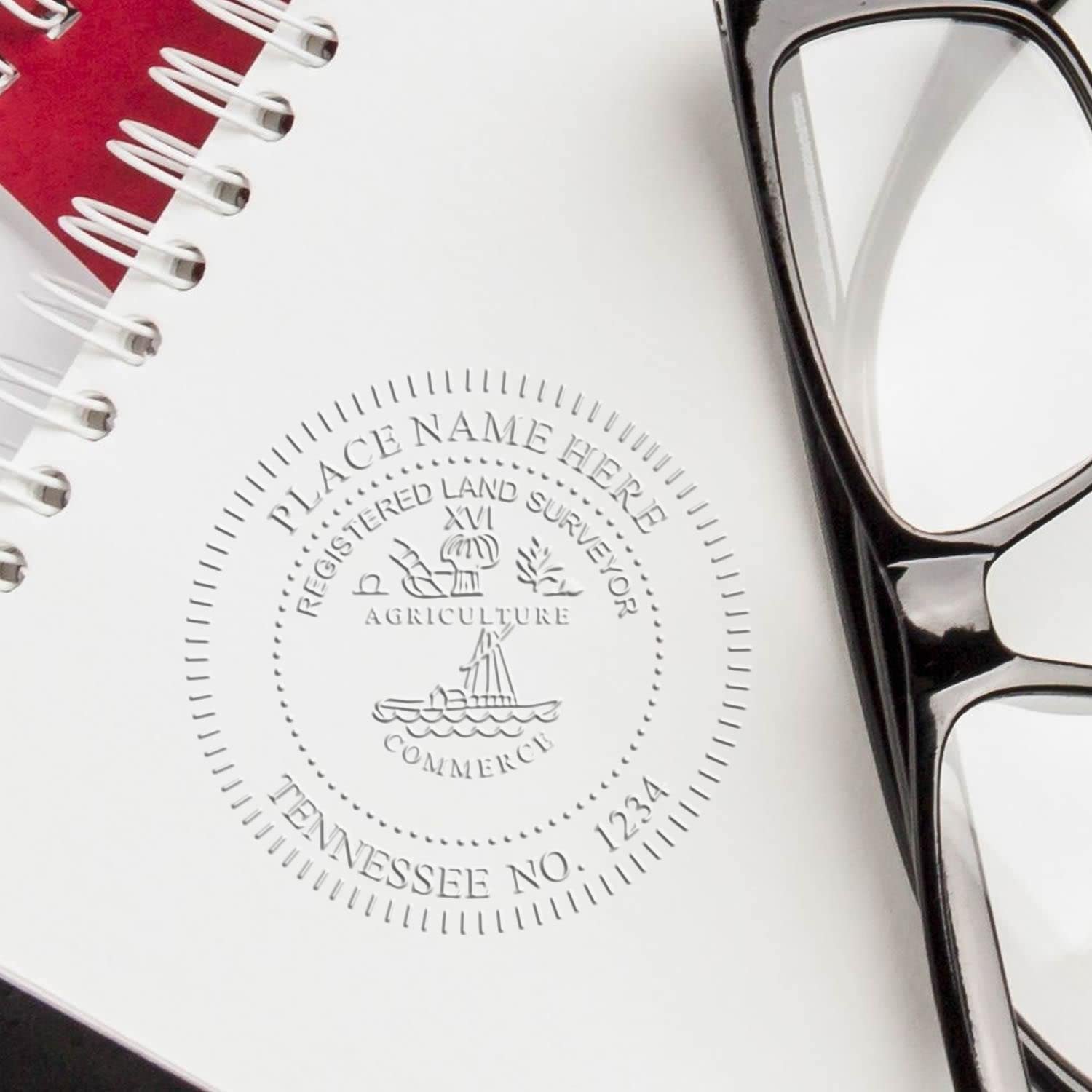 Premium Extended Long Reach Registered Land Surveyor Seal for Tennessee - PLS Seal TN, Ideal for Professional Land Surveyors in Tennessee, Land Surveyor Seal Tennessee - Essential Tool for Surveying - Image 6