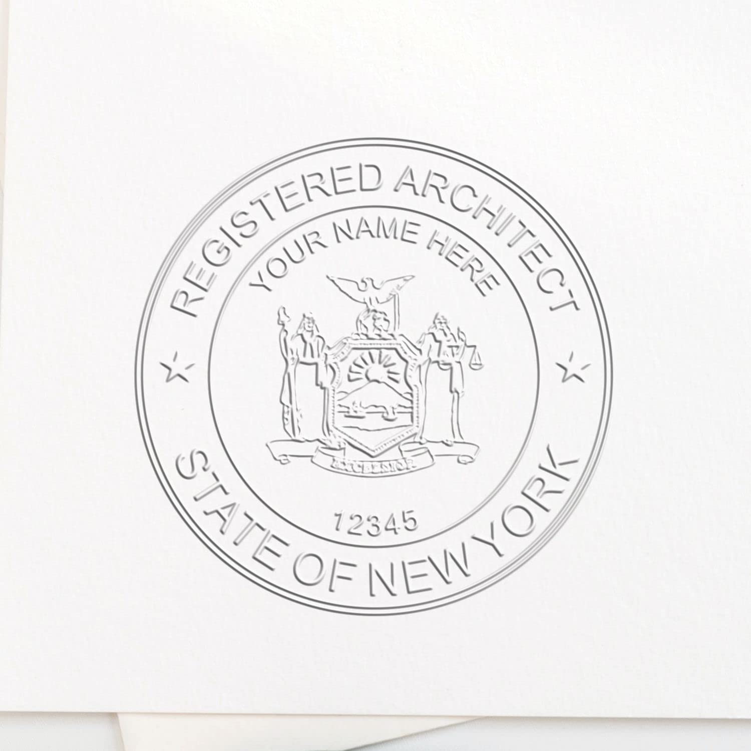 Premium Grey Soft New York Architect Embossed Seal Stamp - NY Architect Seal, Size 1-3/4 - Ideal for New York Professional Architect - New York Architectural Seal - Essential Tool for NY Architects - Image 6