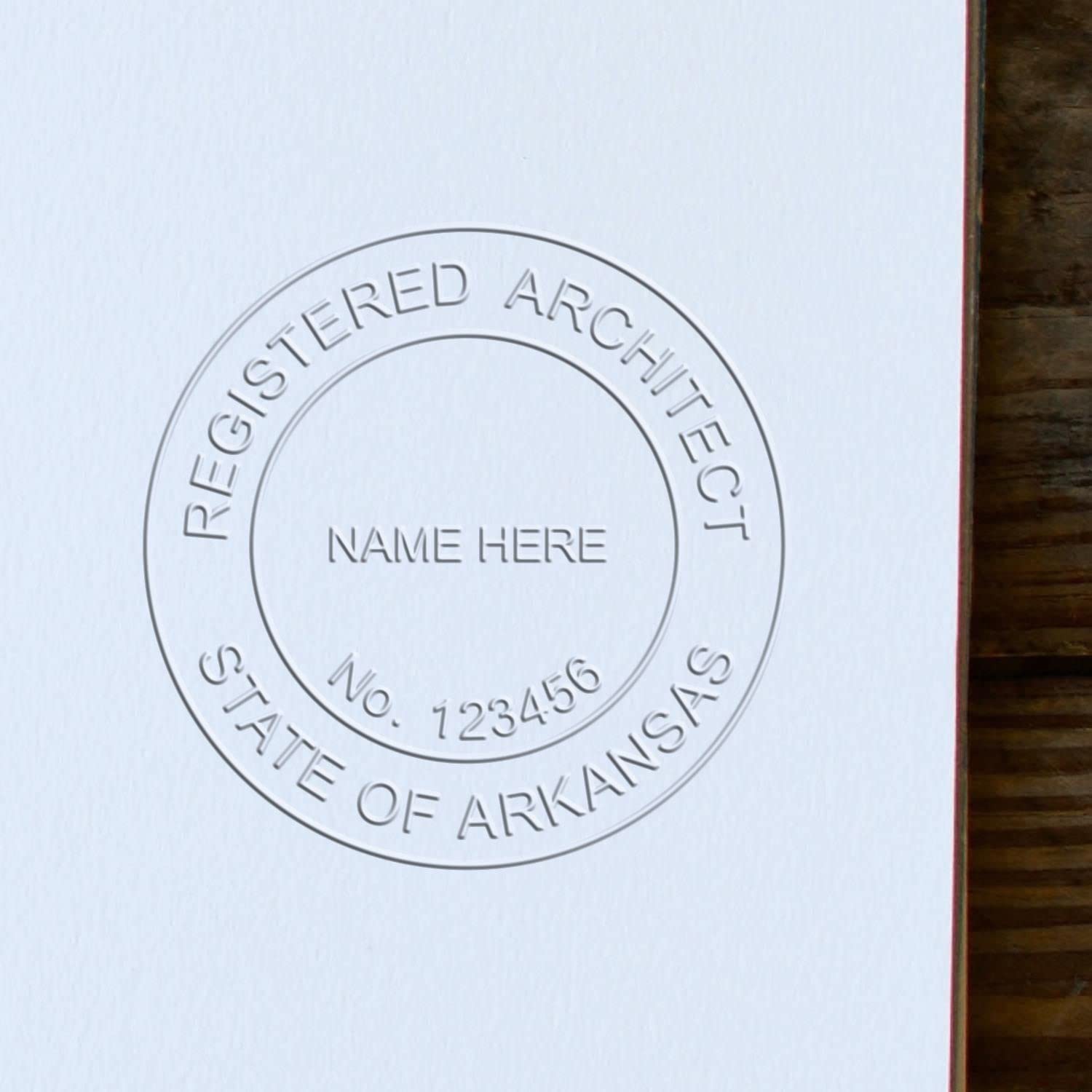 Premium Handheld Architect Embossed Seal, Ideal for Arkansas Architects - Architect Seal AR, Perfect Size 1-1/2 - Essential Tool for Arkansas Architect Seal Requirements - AR Architect’s Seal