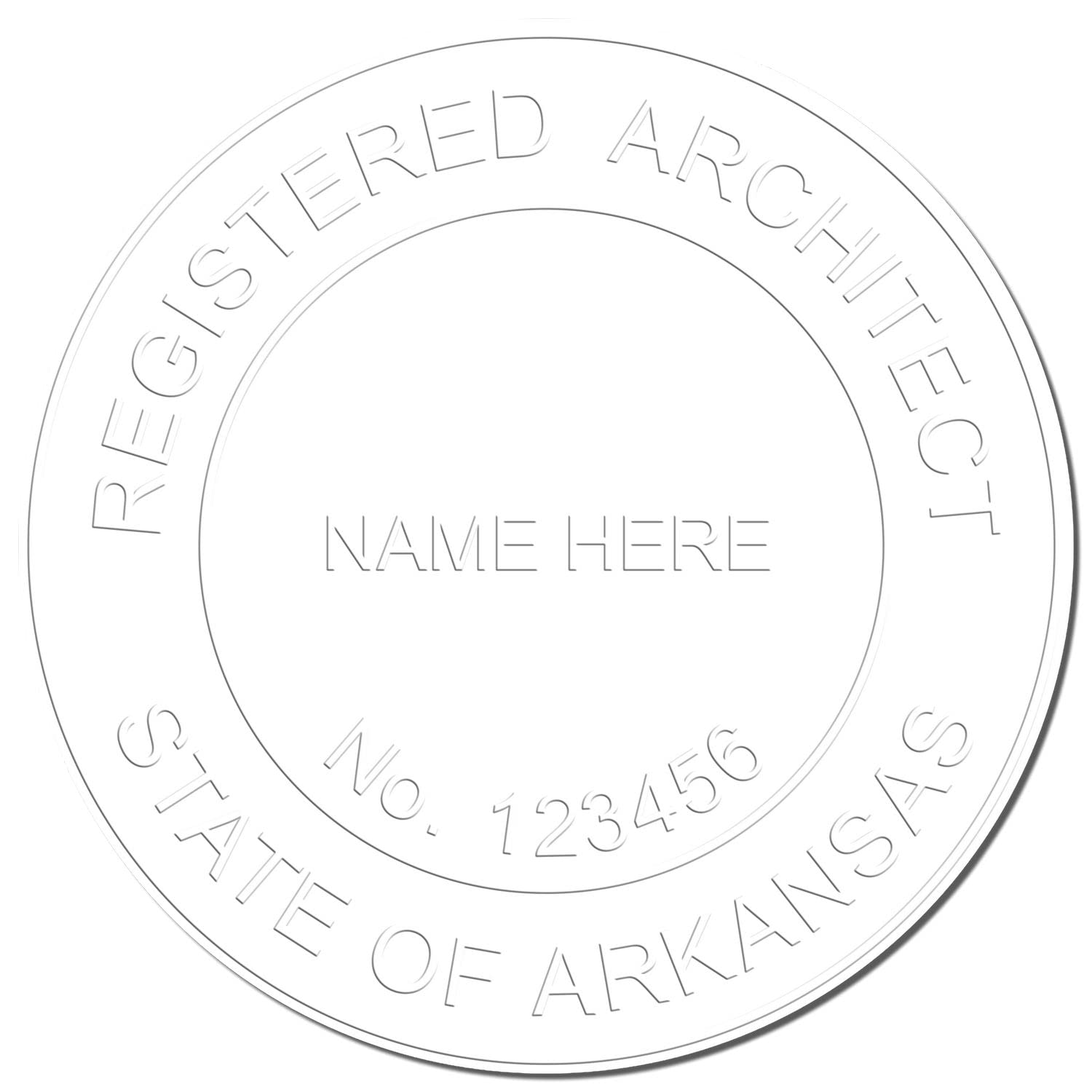 Premium Handheld Architect Embossed Seal, Ideal for Arkansas Architects - Architect Seal AR, Perfect Size 1-1/2 - Essential Tool for Arkansas Architect Seal Requirements - AR Architect’s Seal - Image 4