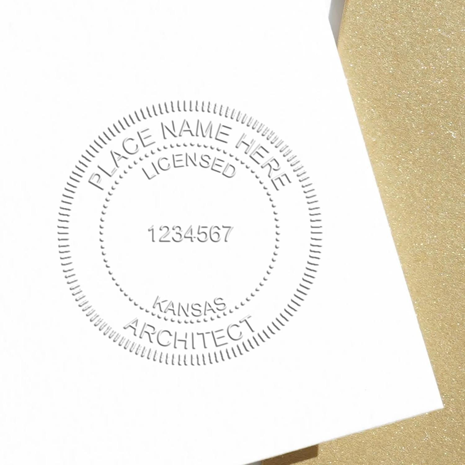 Premium Handheld Architect Embossed Seal, Ideal for Kansas Architect, Perfect Tool for Professional Kansas Architect Seal Requirements, Architect Seal KS - Essential for Kansas Architects