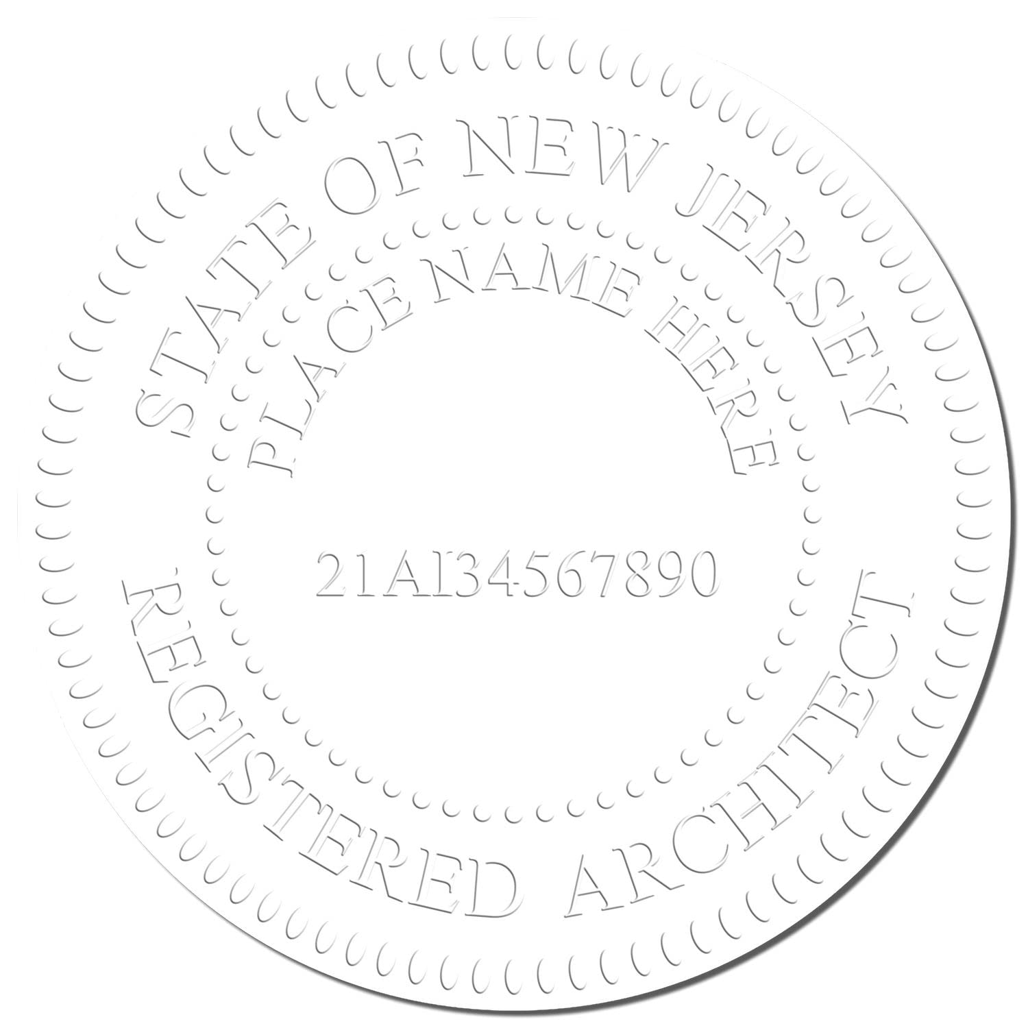 Premium Handheld Architect Embossed Seal - Ideal for New Jersey Architects, New Jersey Architect Seal, Perfect Size 1-1/2 - Essential Tool for Architect Seal NJ - Designed for Professional Use - Image 4